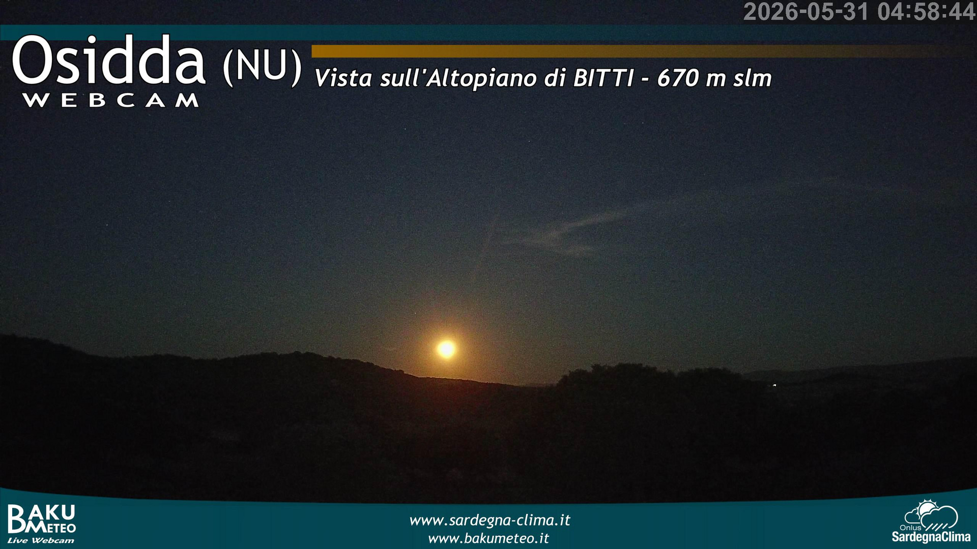 time-lapse frame, Osidda webcam