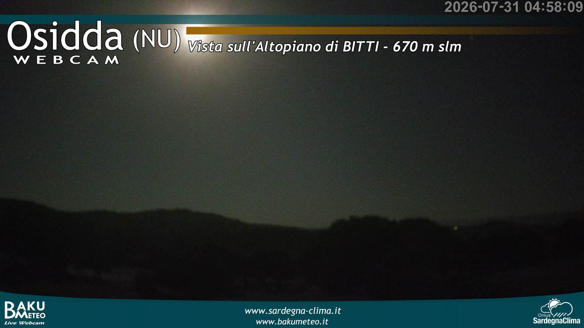 time-lapse frame, Osidda webcam