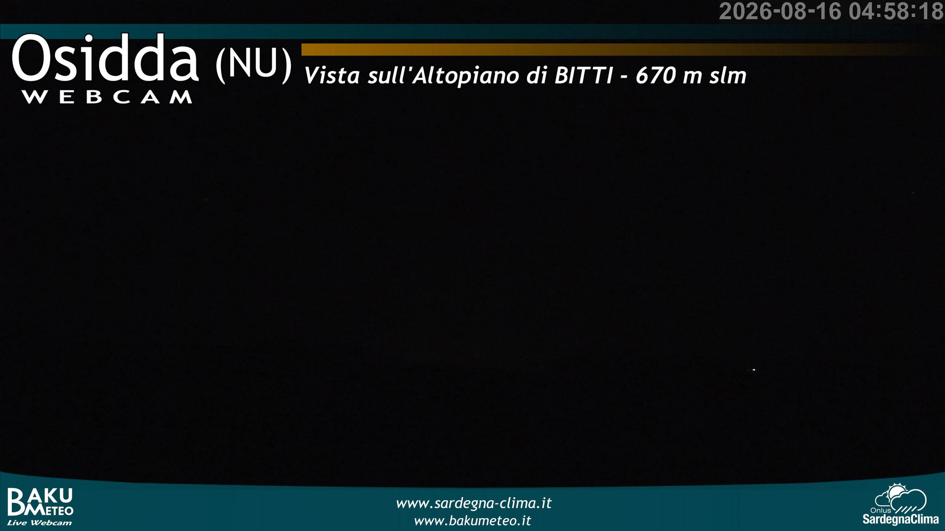 time-lapse frame, Osidda webcam