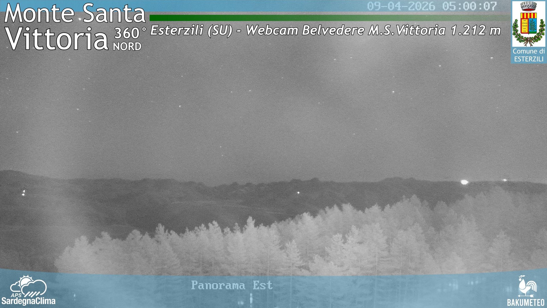 time-lapse frame, Monte Santa Vittoria Nord webcam