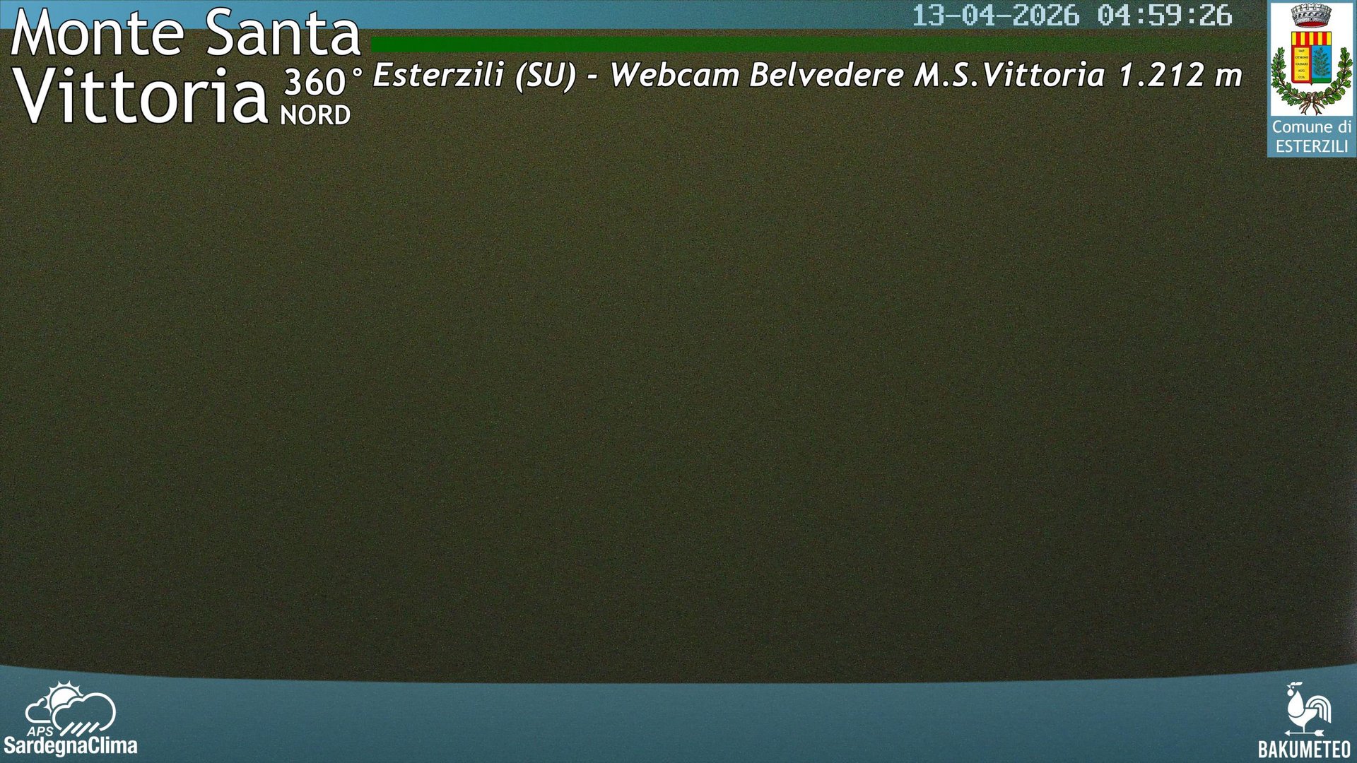 time-lapse frame, Monte Santa Vittoria Nord webcam