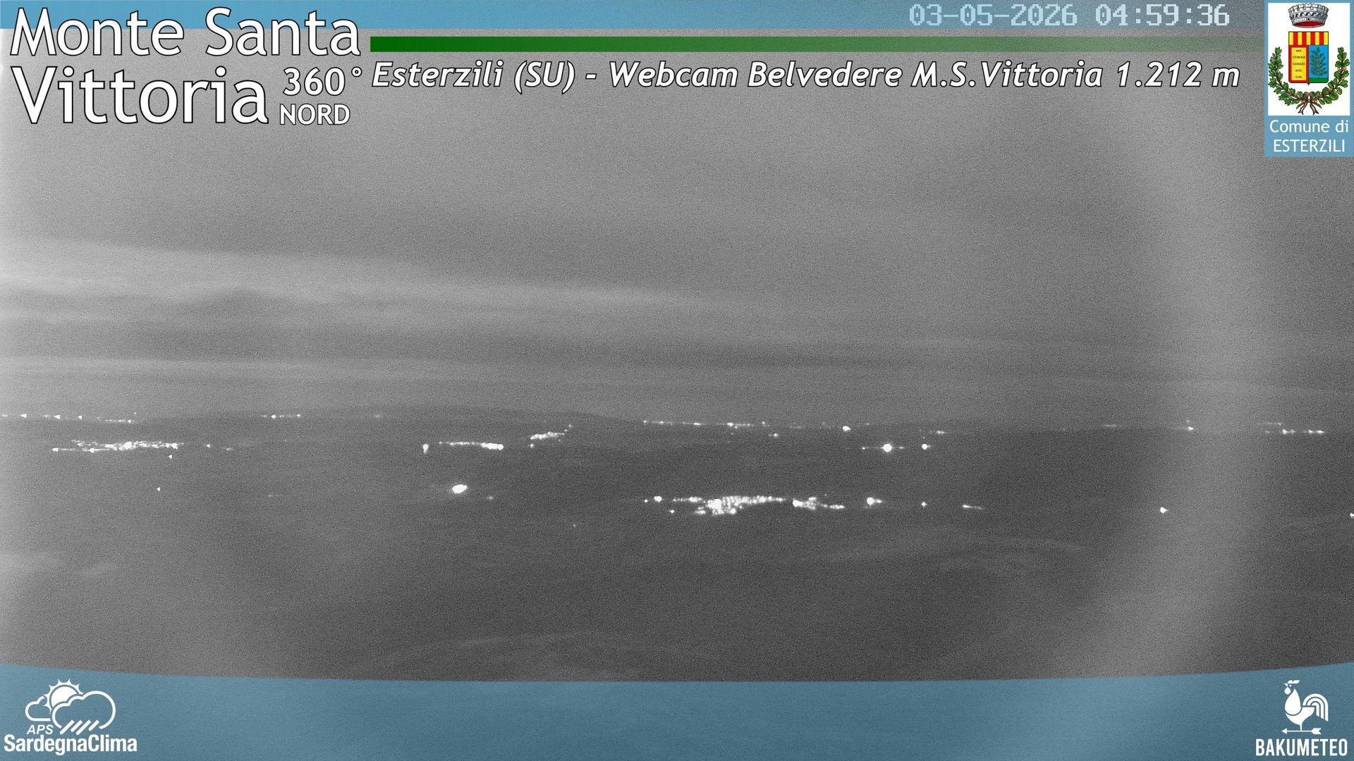 time-lapse frame, Monte Santa Vittoria Nord webcam