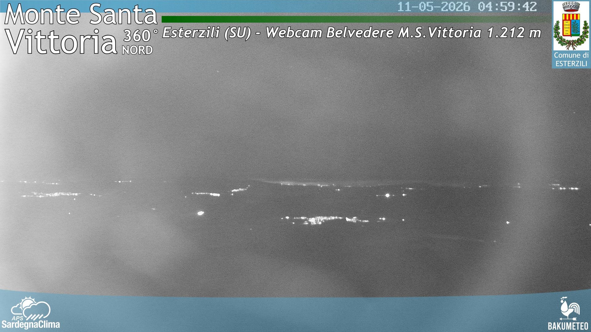 time-lapse frame, Monte Santa Vittoria Nord webcam