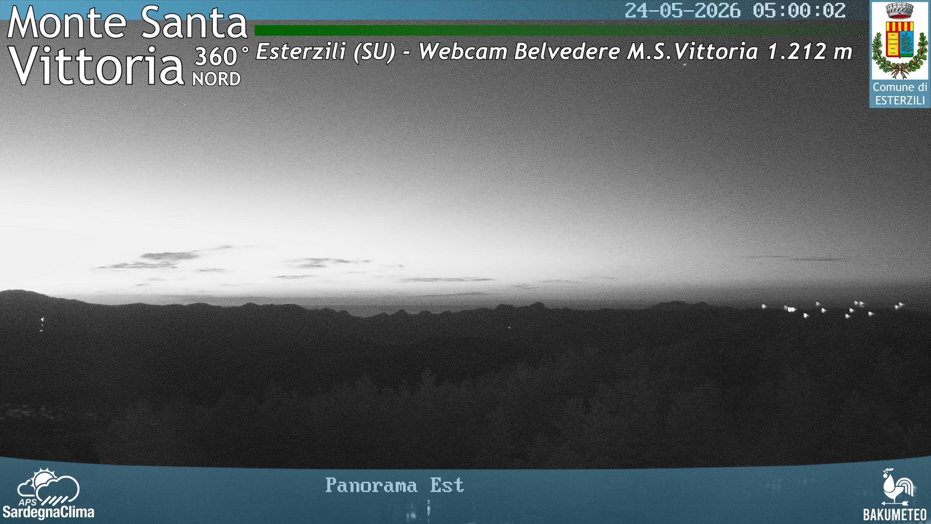 time-lapse frame, Monte Santa Vittoria Nord webcam