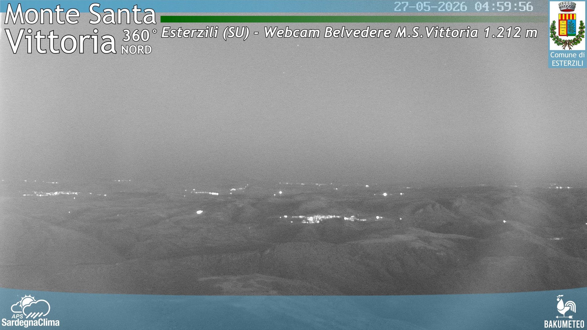 time-lapse frame, Monte Santa Vittoria Nord webcam