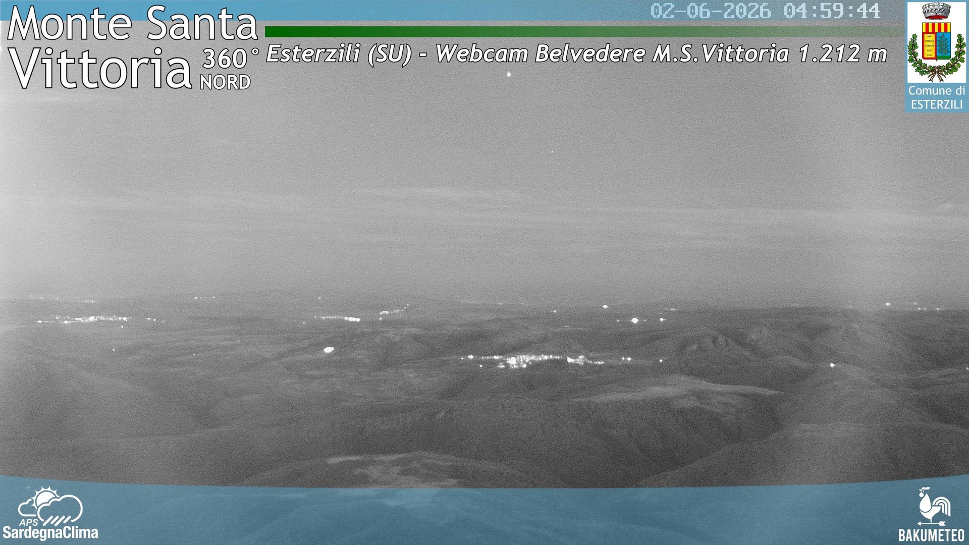 time-lapse frame, Monte Santa Vittoria Nord webcam