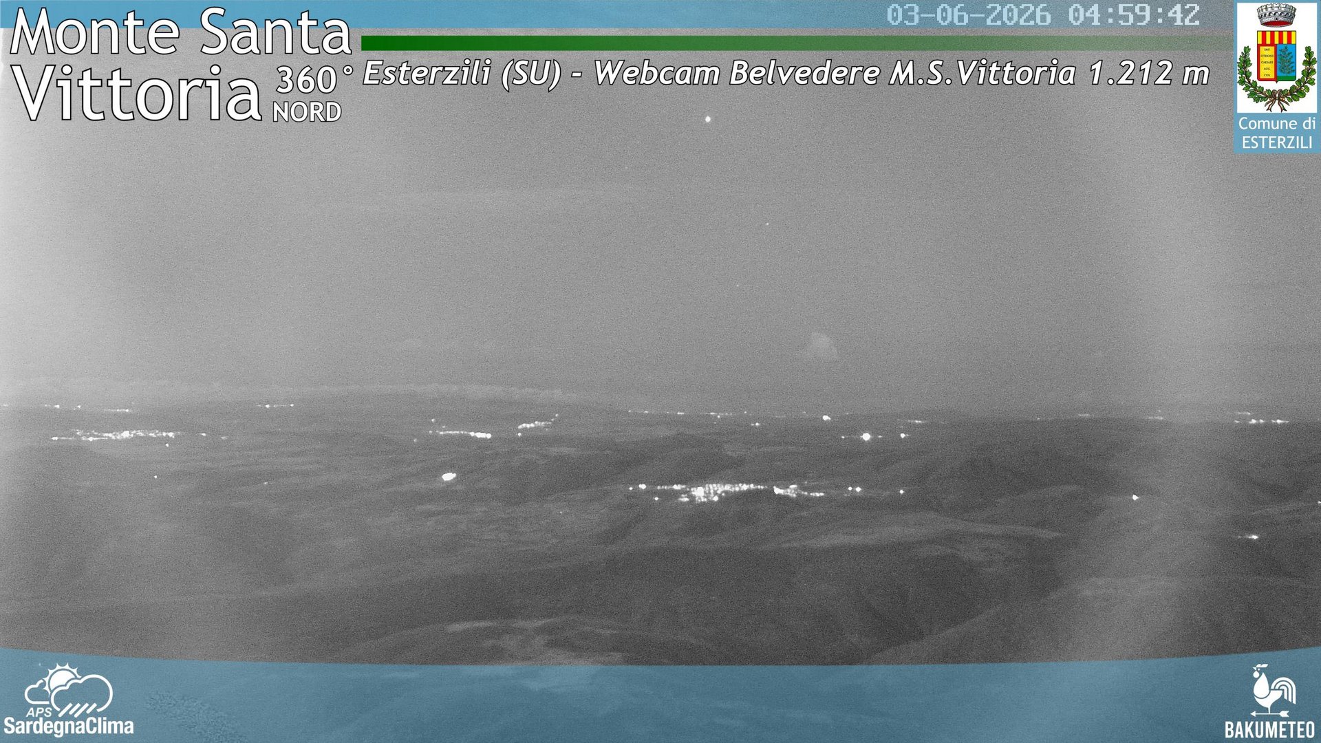 time-lapse frame, Monte Santa Vittoria Nord webcam