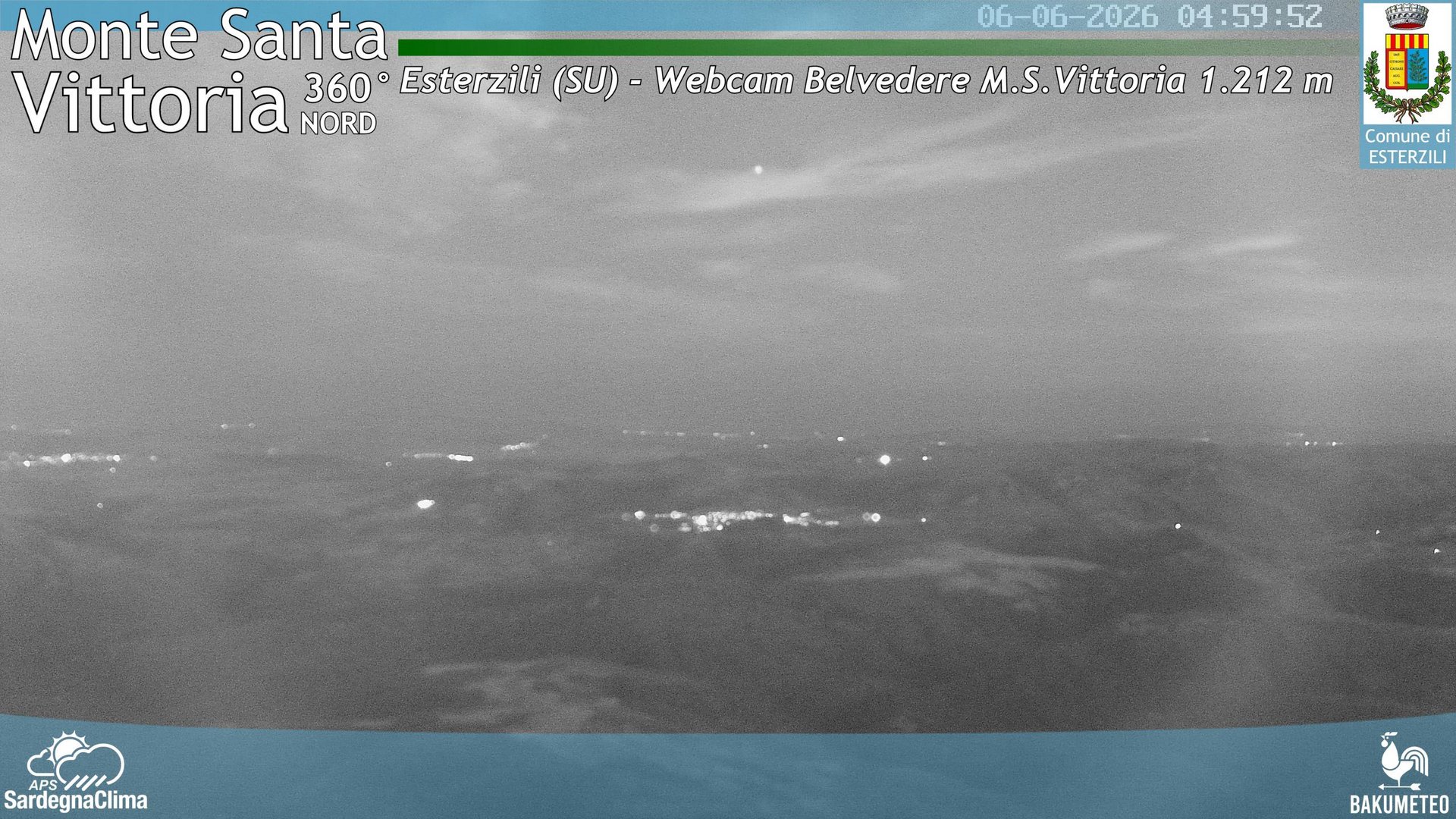 time-lapse frame, Monte Santa Vittoria Nord webcam