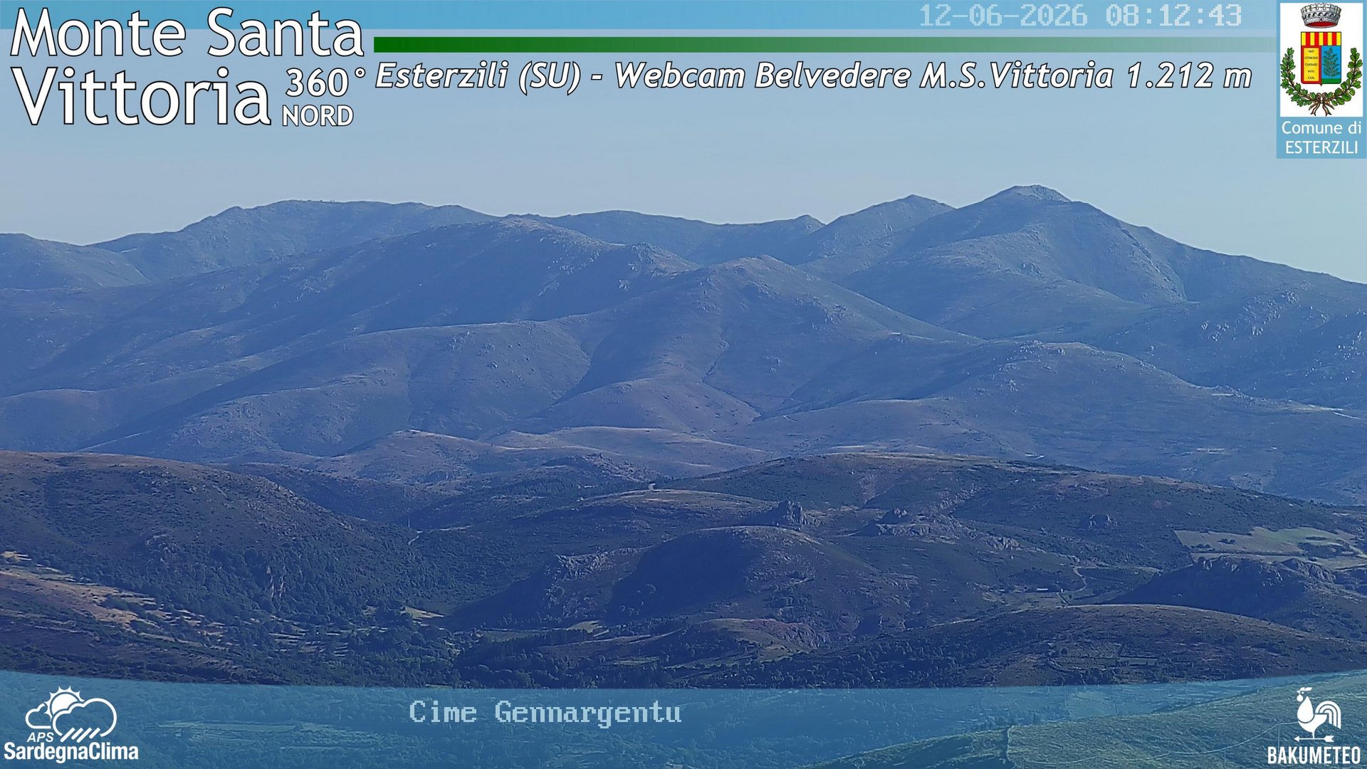 time-lapse frame, Monte Santa Vittoria Nord webcam