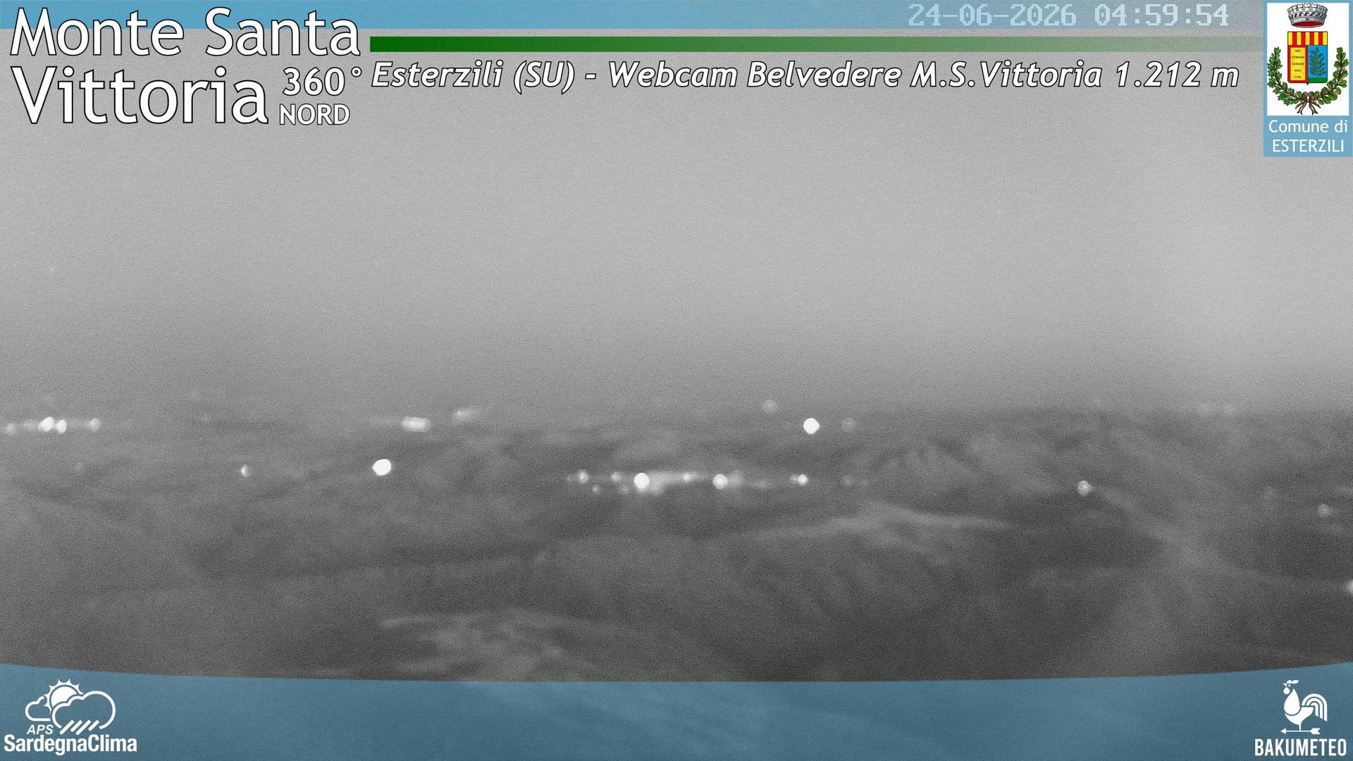 time-lapse frame, Monte Santa Vittoria Nord webcam