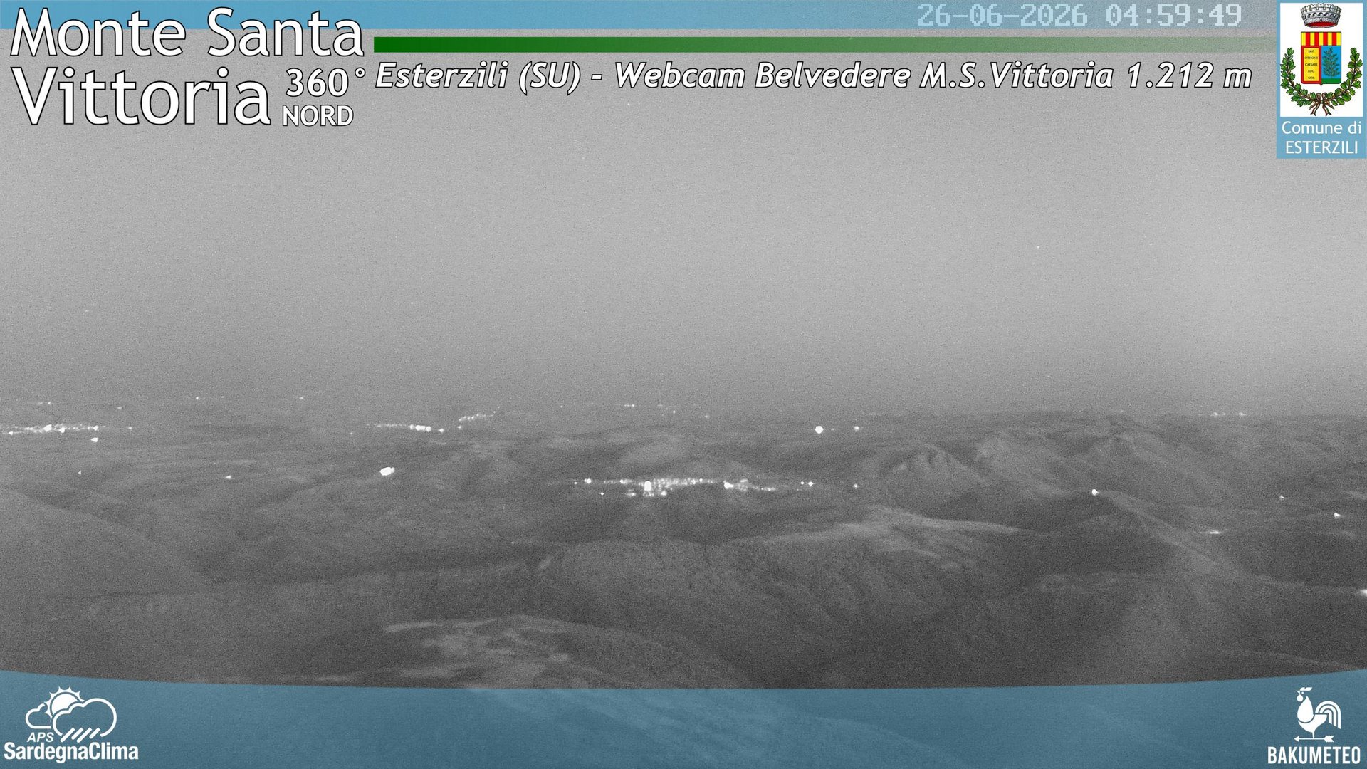 time-lapse frame, Monte Santa Vittoria Nord webcam