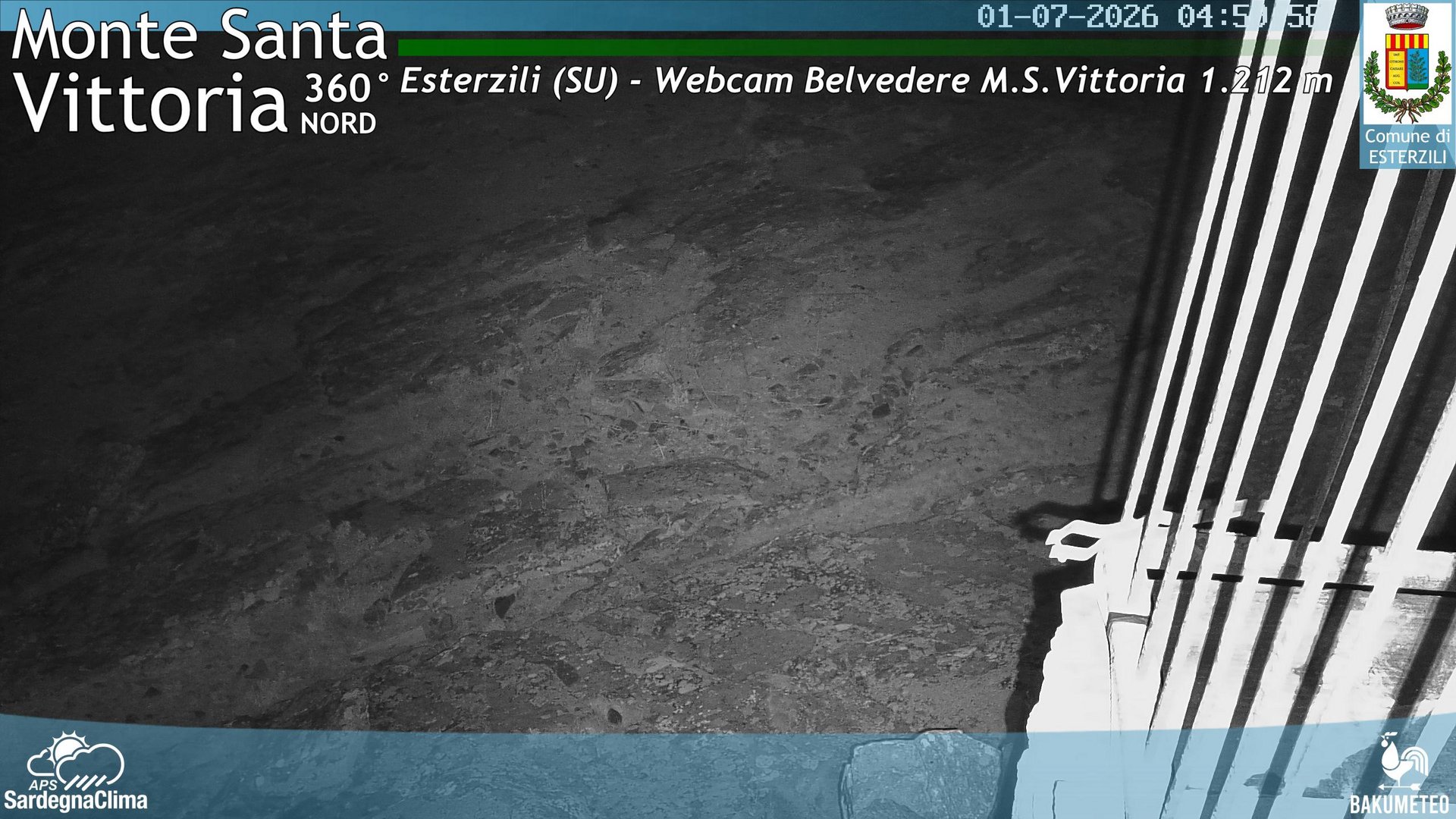 time-lapse frame, Monte Santa Vittoria Nord webcam