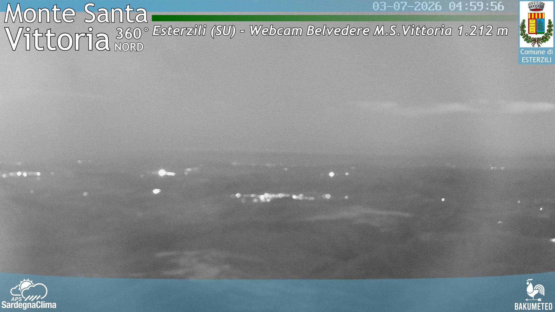time-lapse frame, Monte Santa Vittoria Nord webcam