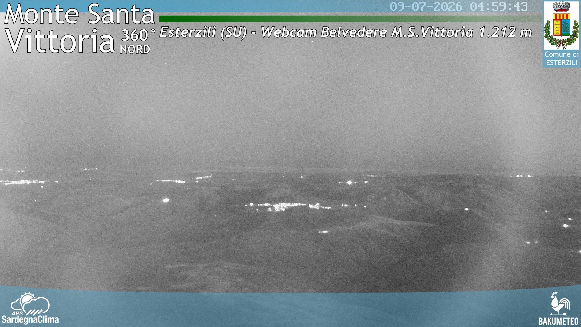 time-lapse frame, Monte Santa Vittoria Nord webcam