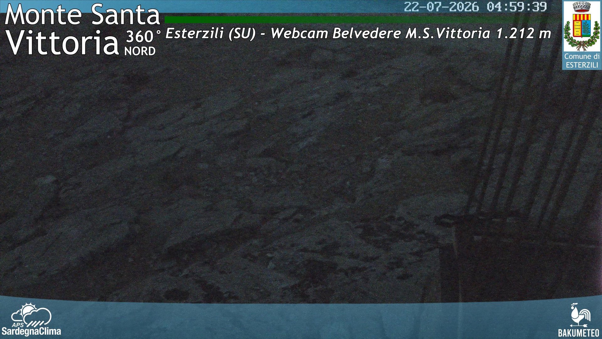 time-lapse frame, Monte Santa Vittoria Nord webcam
