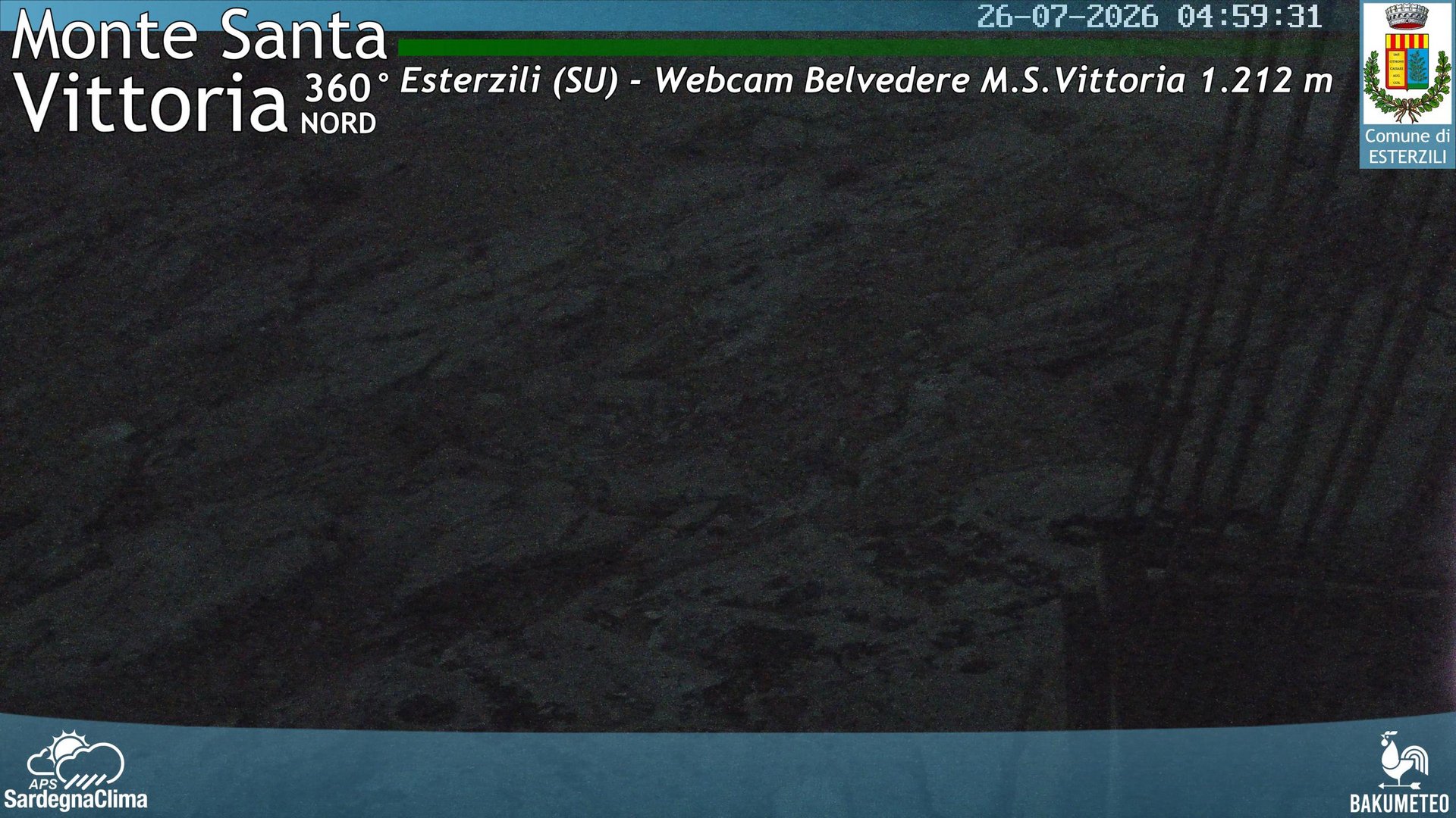 time-lapse frame, Monte Santa Vittoria Nord webcam