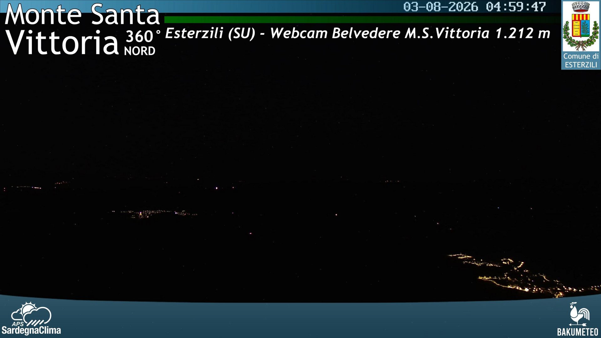time-lapse frame, Monte Santa Vittoria Nord webcam