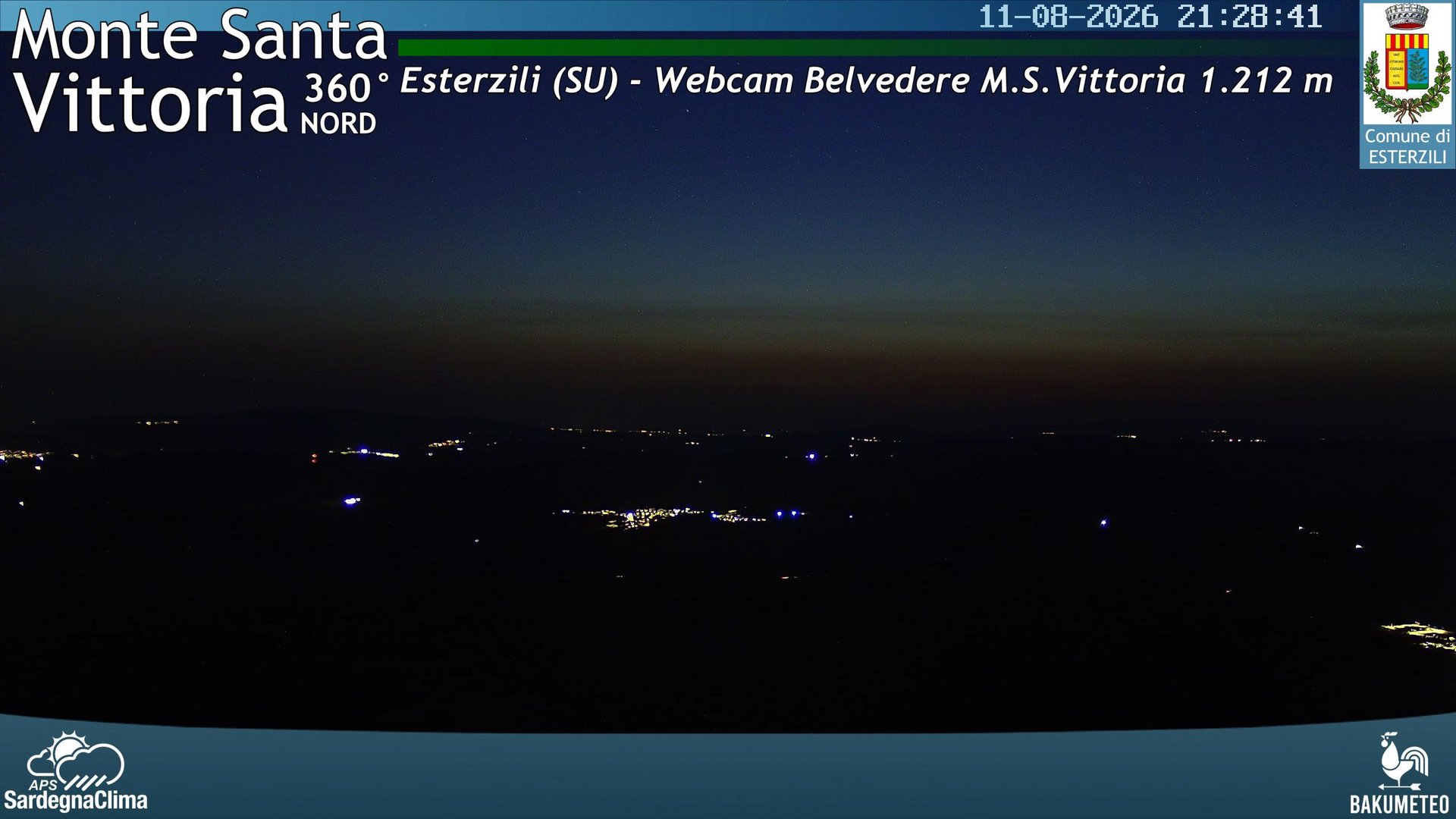 time-lapse frame, Monte Santa Vittoria Nord webcam