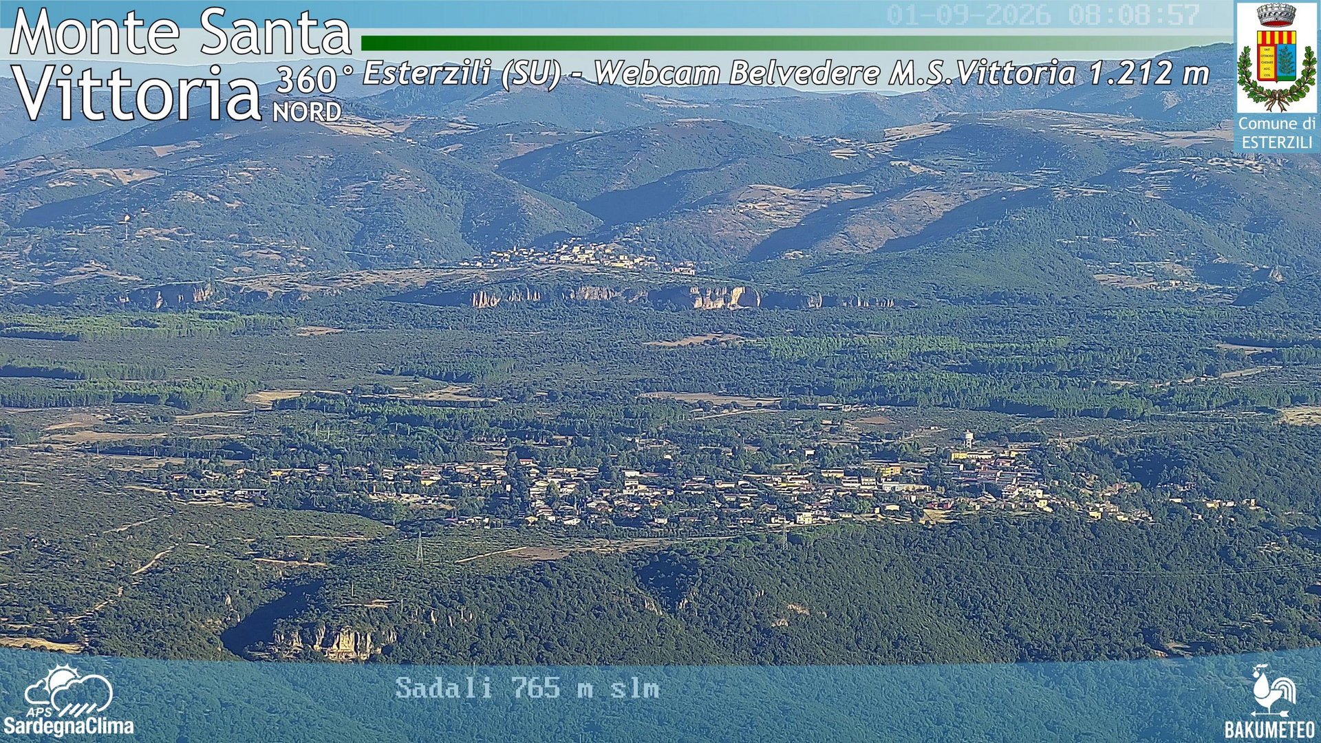 view from Monte Santa Vittoria Nord on 2026-09-01
