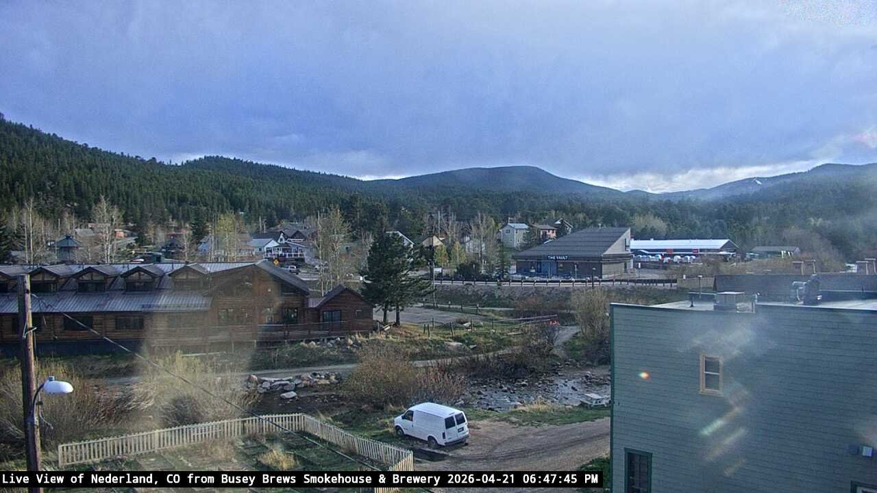 time-lapse frame, Busey Brews Nederland daily time lapse webcam