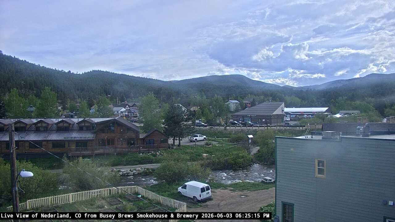 time-lapse frame, Busey Brews Nederland daily time lapse webcam