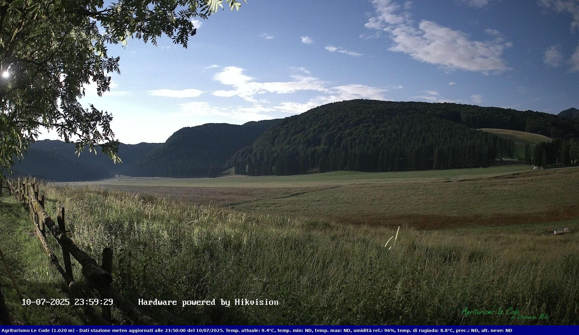 time-lapse frame, Webcam Cansiglio - verso la piana dei "Bech" webcam