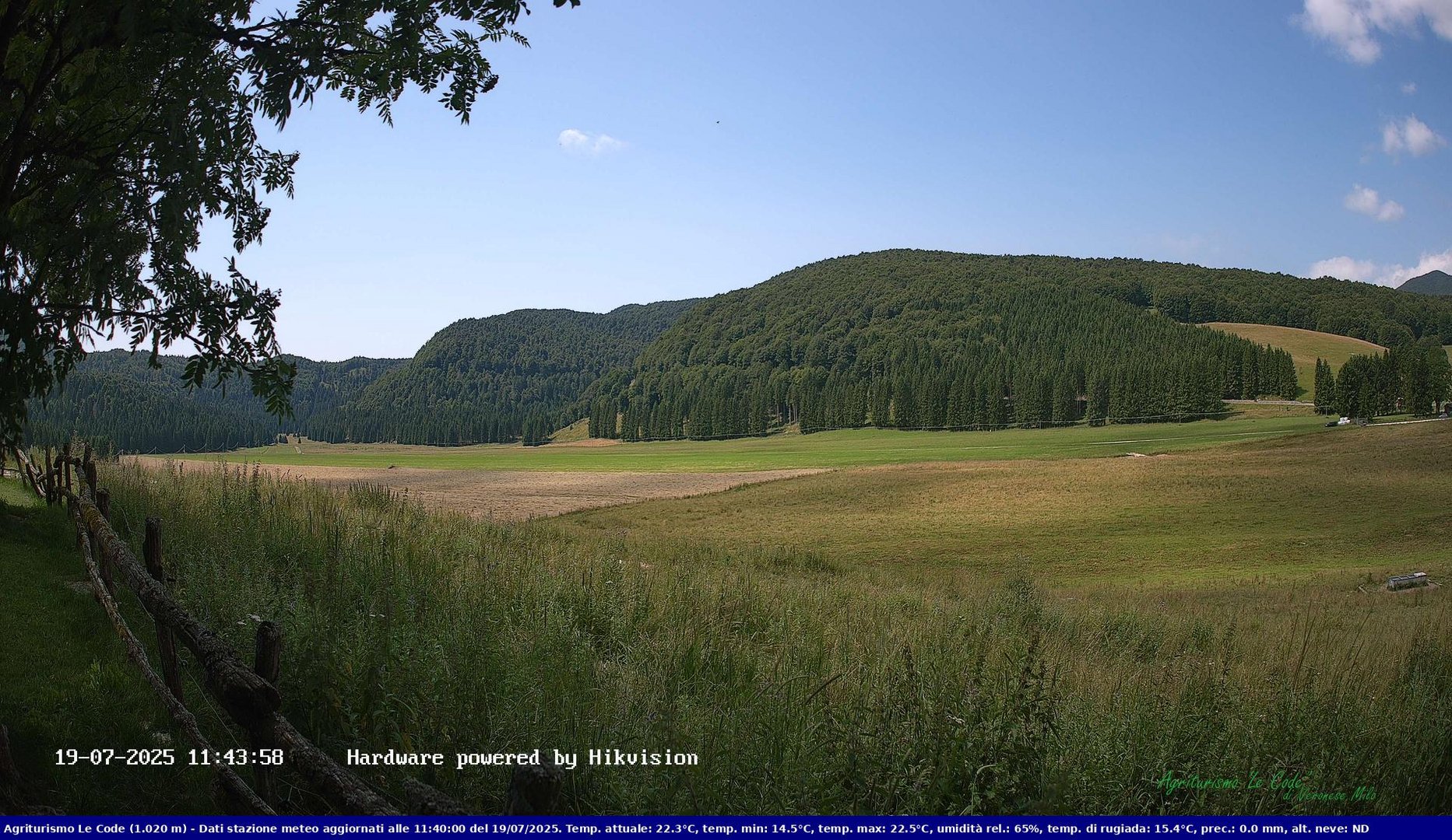 time-lapse frame, Webcam Cansiglio - verso la piana dei "Bech" webcam