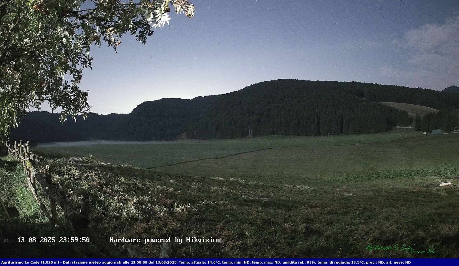 time-lapse frame, Webcam Cansiglio - verso la piana dei "Bech" webcam
