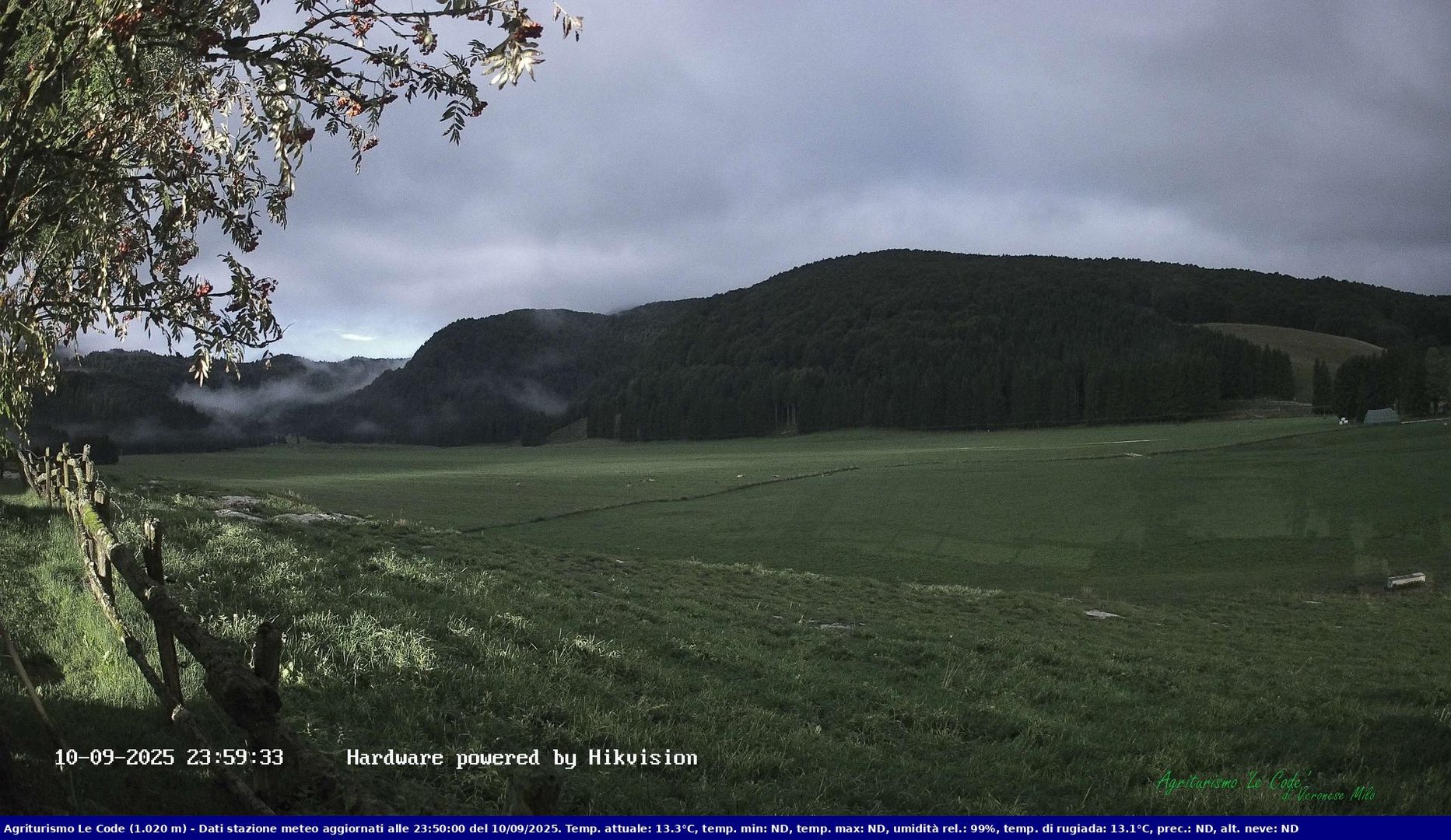 time-lapse frame, Webcam Cansiglio - verso la piana dei "Bech" webcam