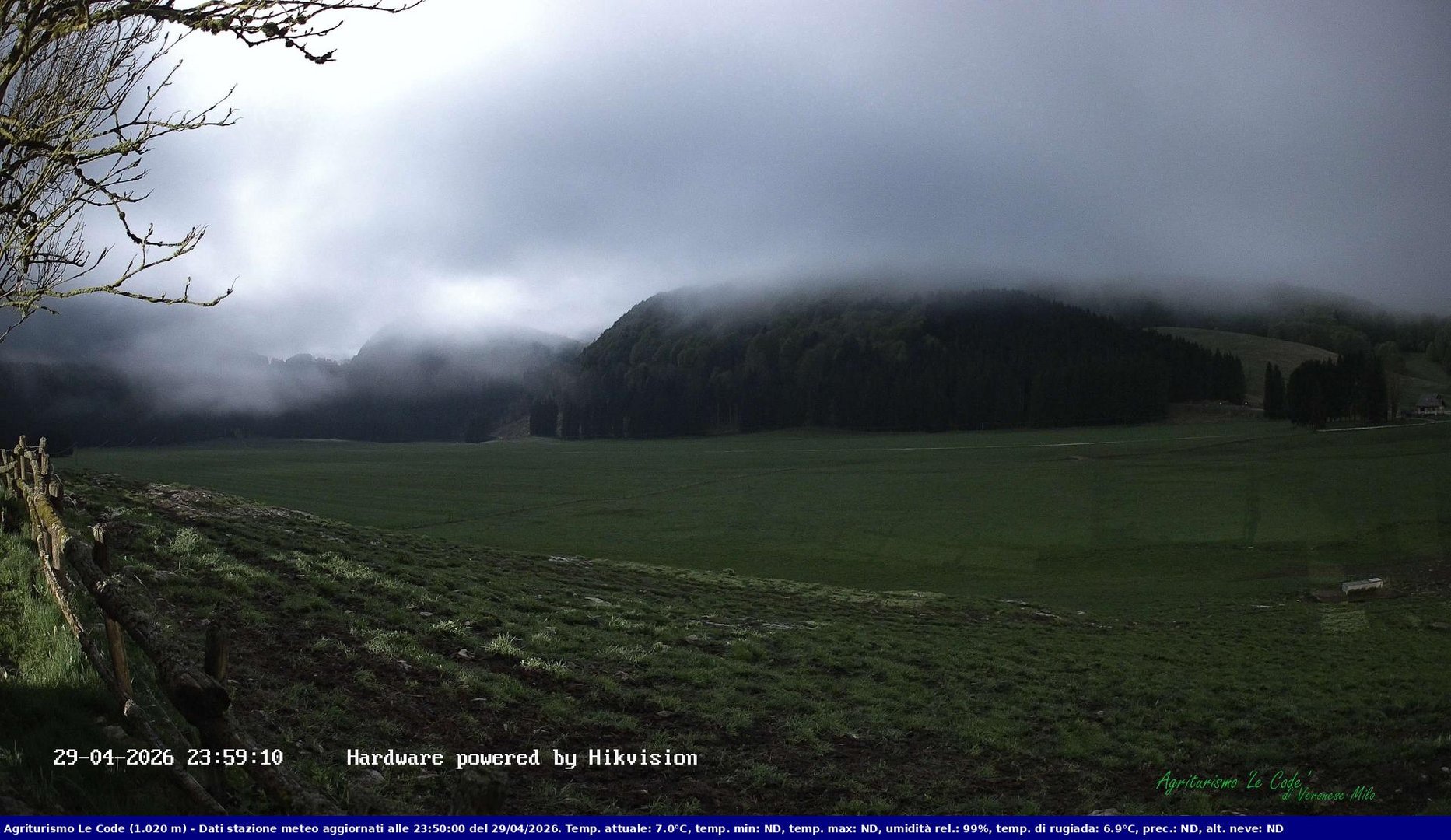 time-lapse frame, Webcam Cansiglio - verso la piana dei "Bech" webcam