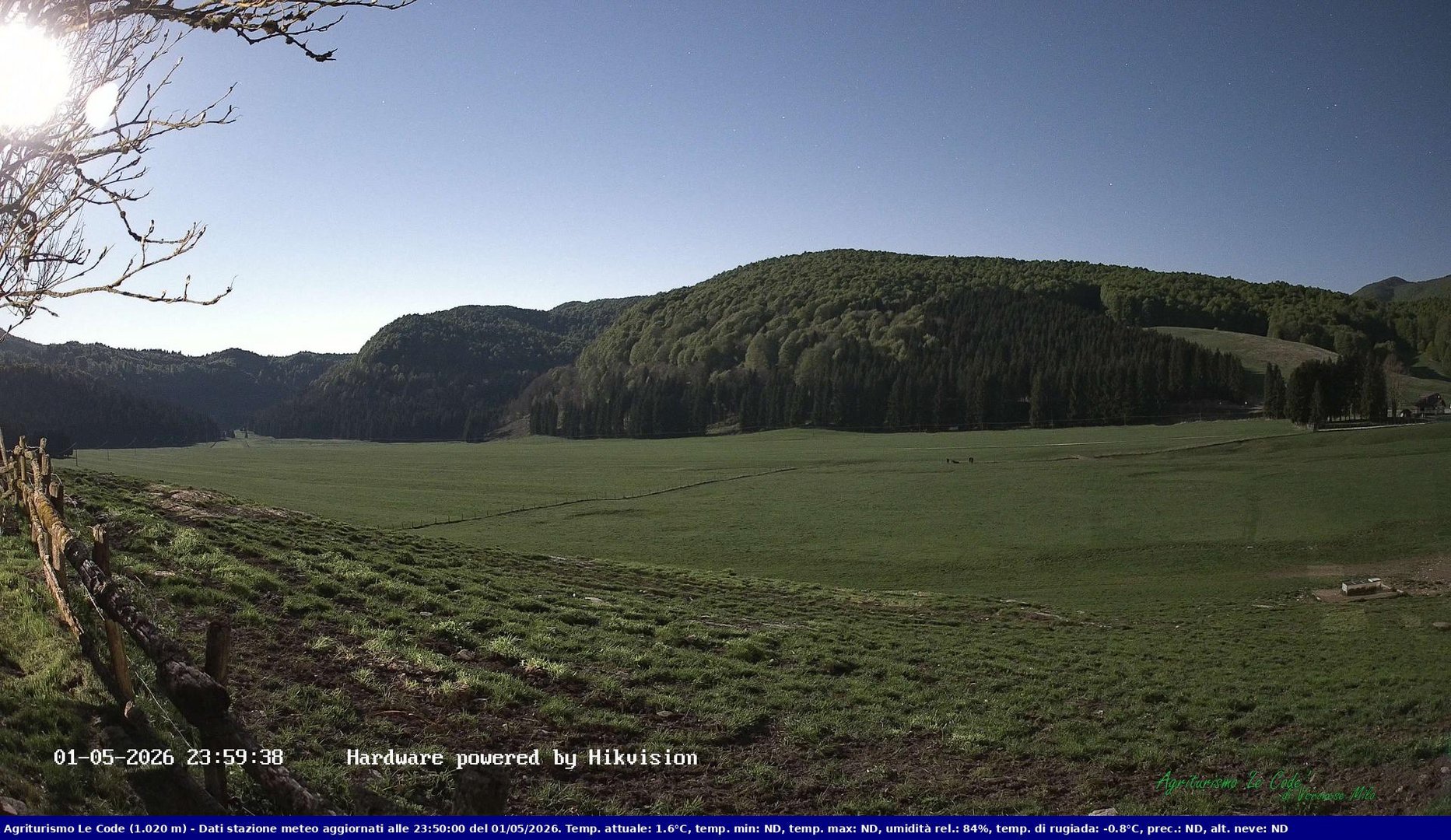 time-lapse frame, Webcam Cansiglio - verso la piana dei "Bech" webcam