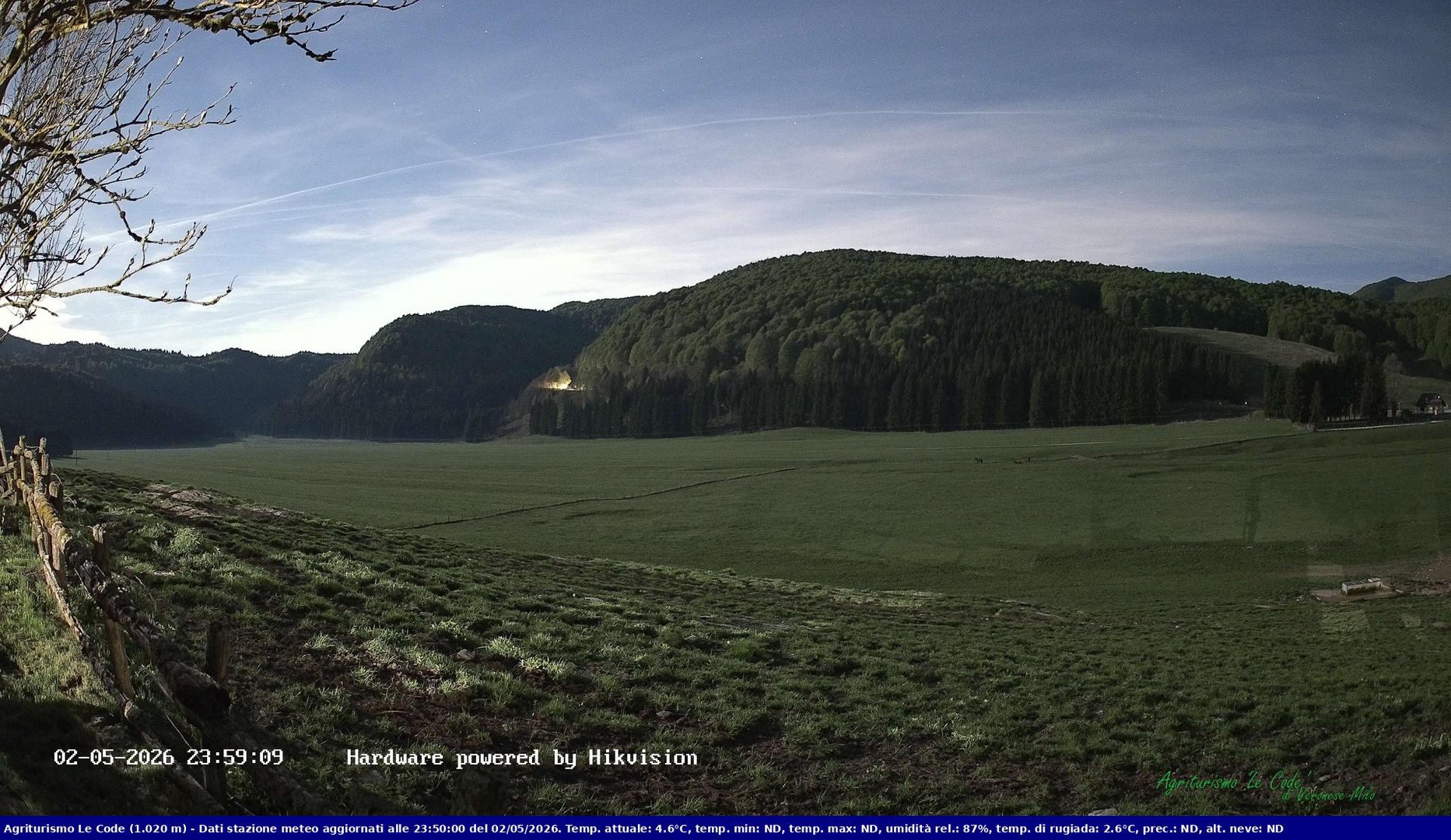 time-lapse frame, Webcam Cansiglio - verso la piana dei "Bech" webcam