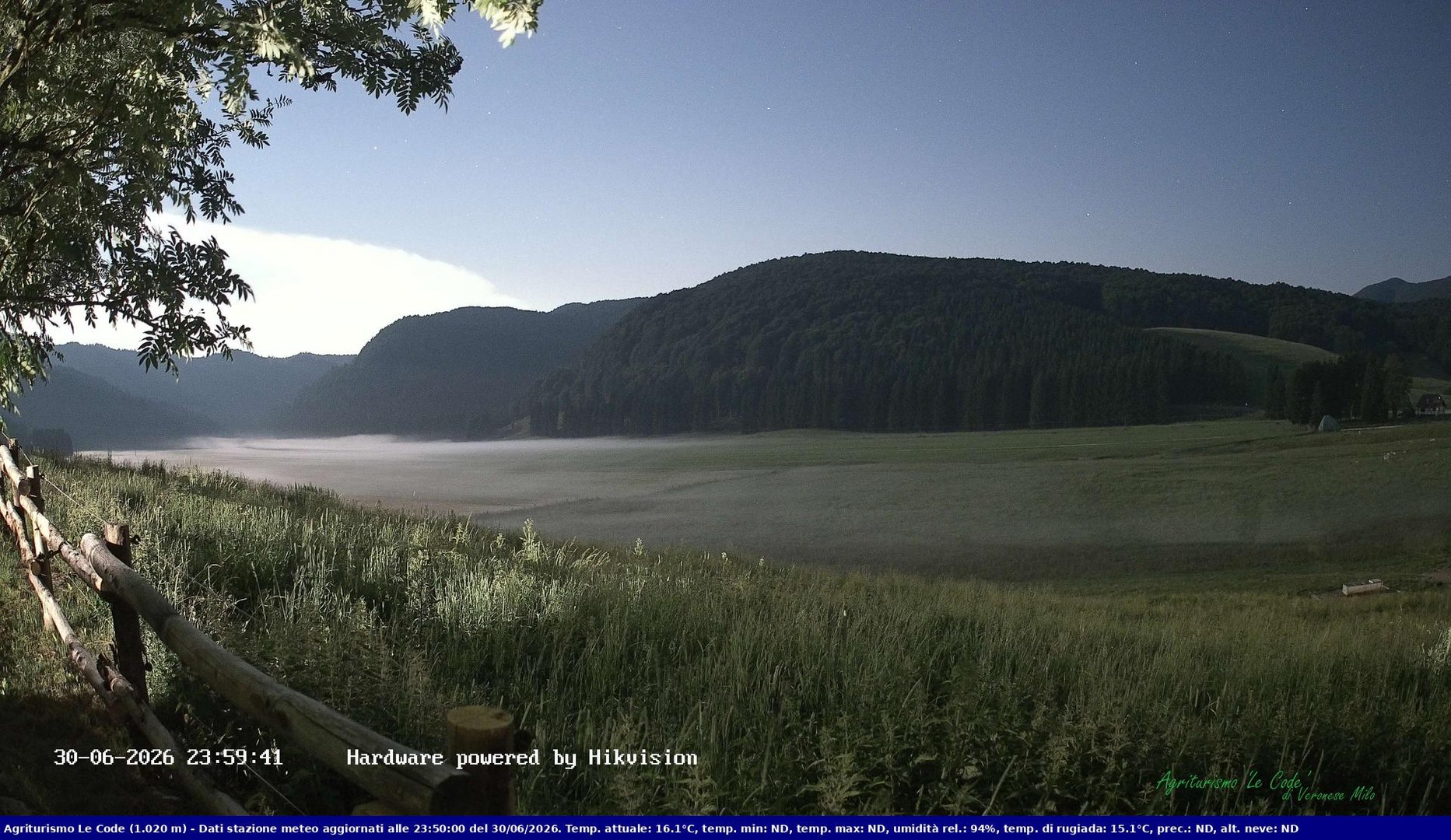 time-lapse frame, Webcam Cansiglio - verso la piana dei "Bech" webcam