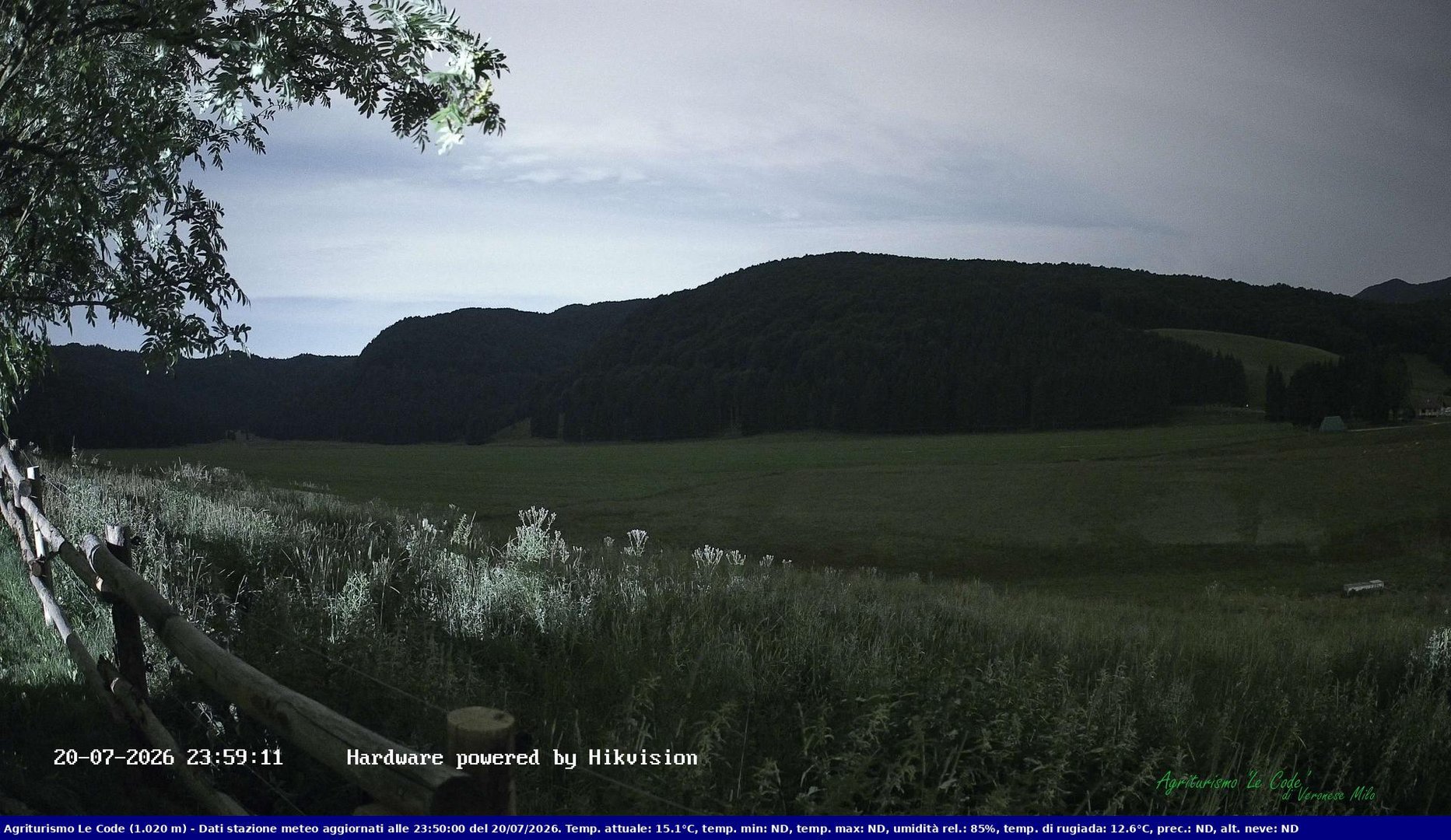 time-lapse frame, Webcam Cansiglio - verso la piana dei "Bech" webcam