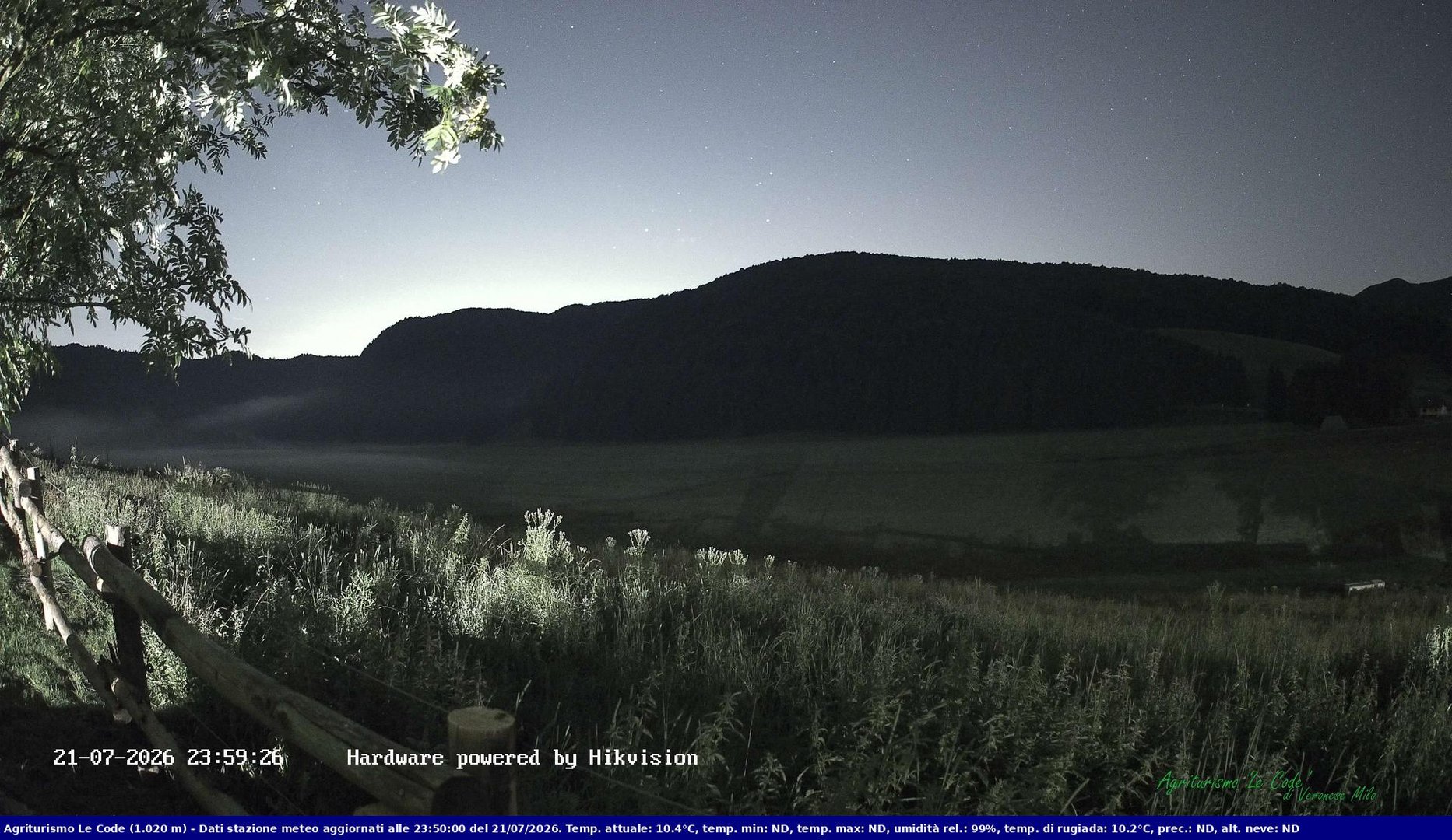 time-lapse frame, Webcam Cansiglio - verso la piana dei "Bech" webcam