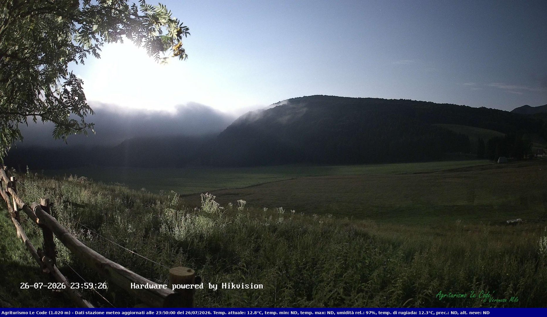 time-lapse frame, Webcam Cansiglio - verso la piana dei "Bech" webcam