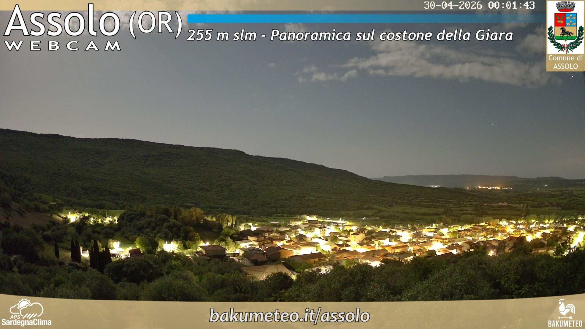 time-lapse frame, Assolo webcam