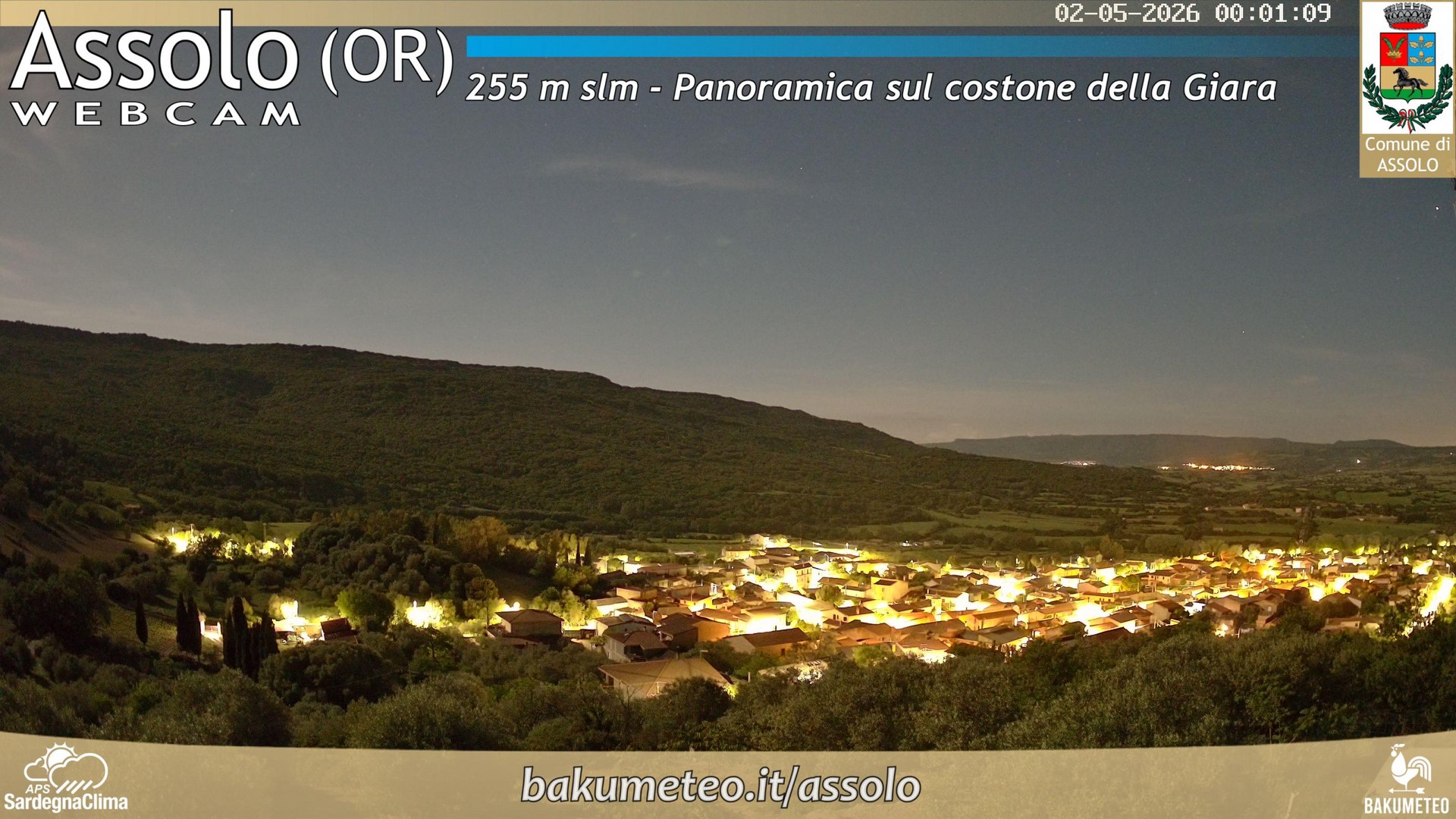 time-lapse frame, Assolo webcam