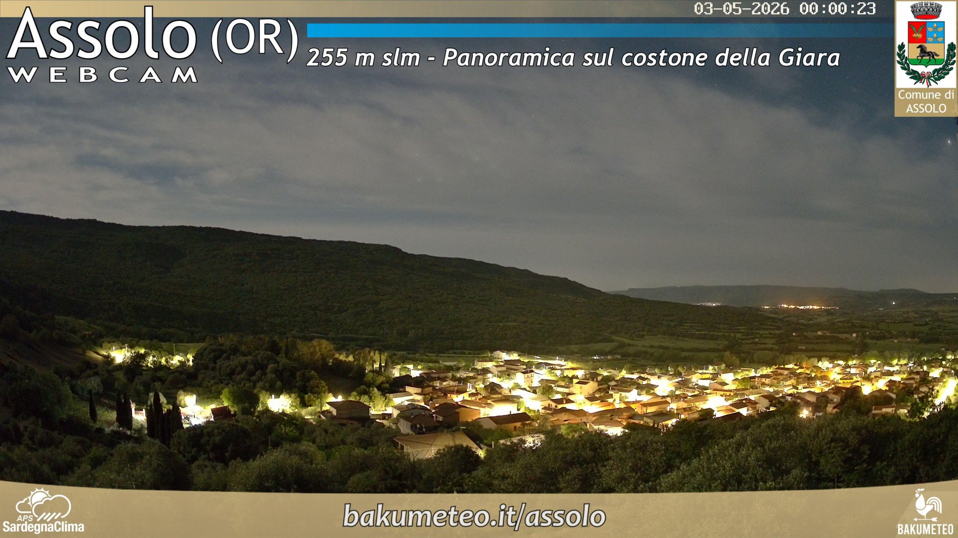 time-lapse frame, Assolo webcam