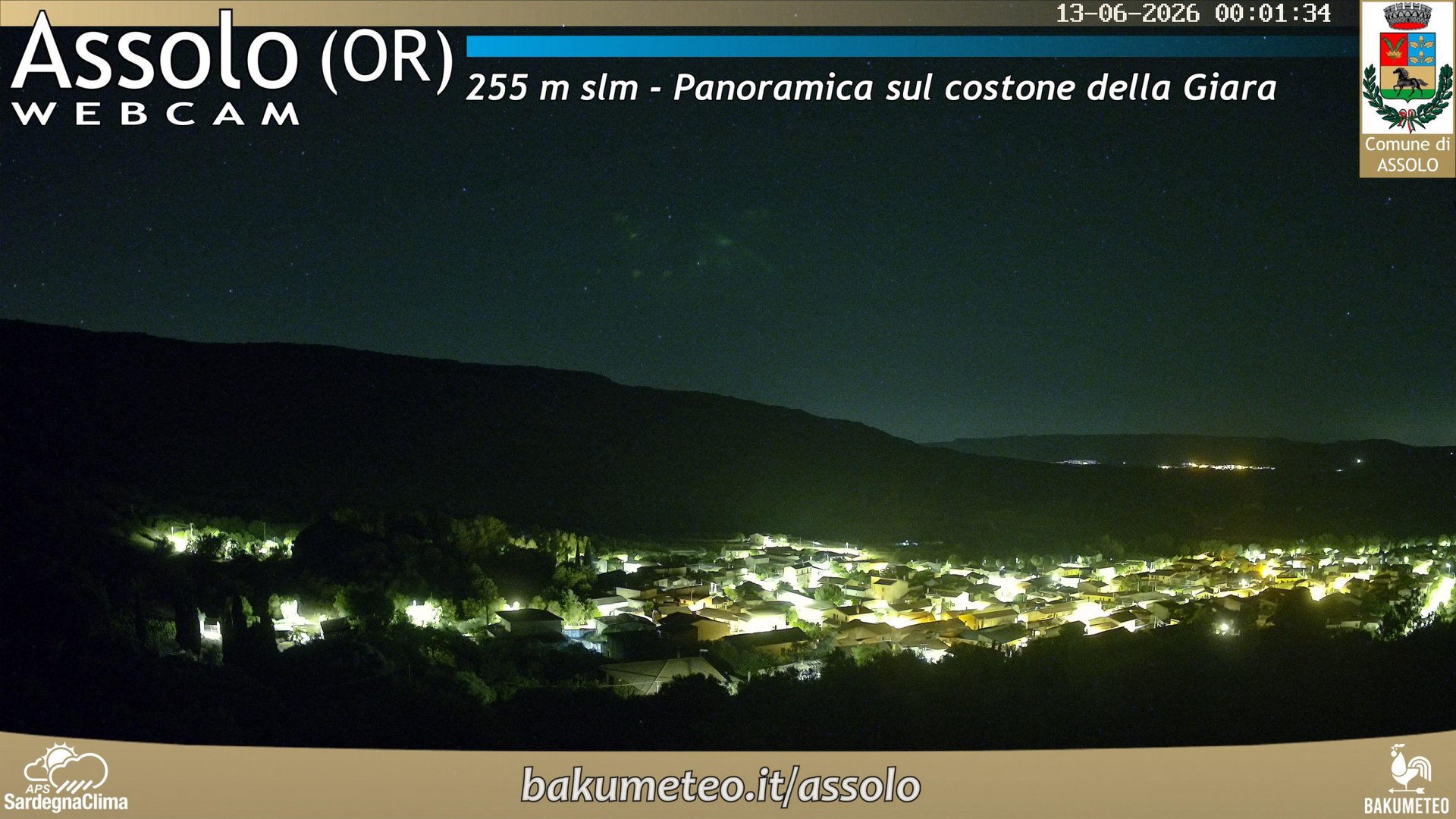time-lapse frame, Assolo webcam