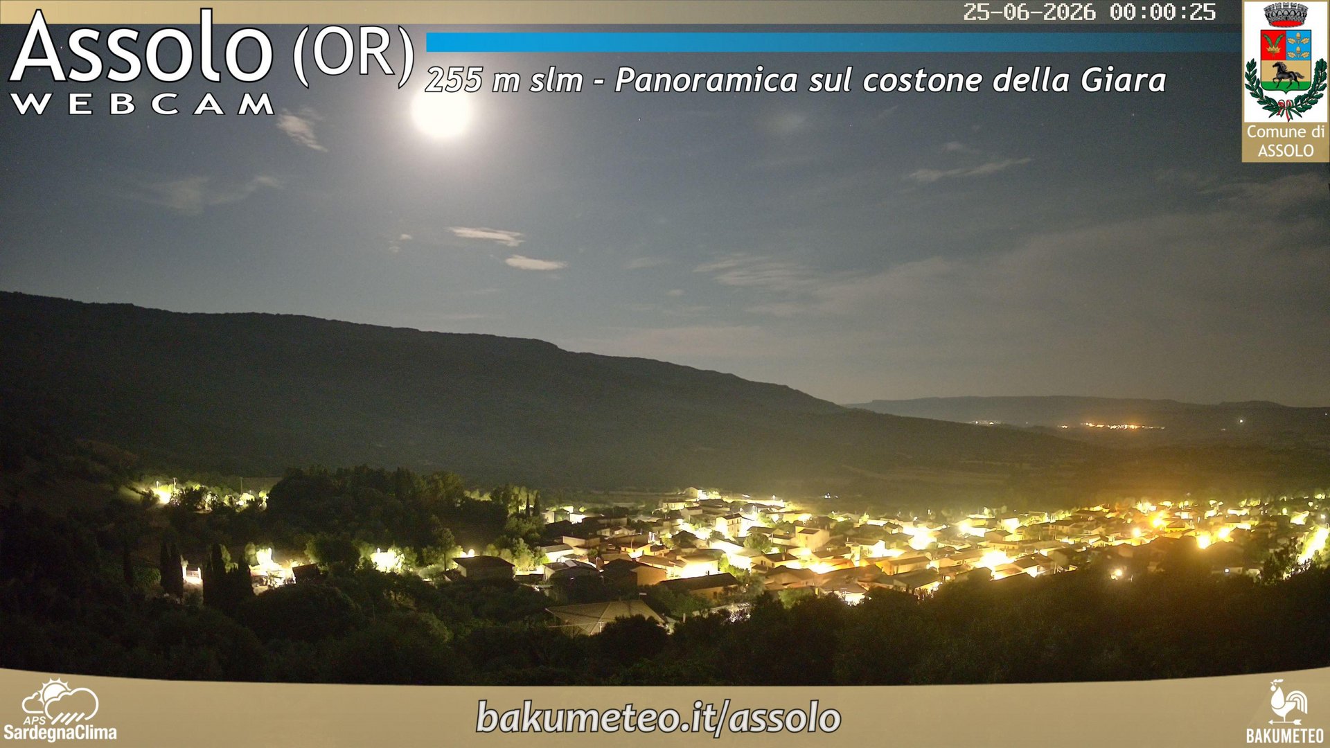 time-lapse frame, Assolo webcam