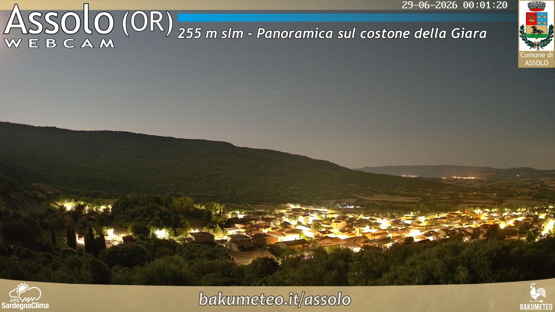 time-lapse frame, Assolo webcam