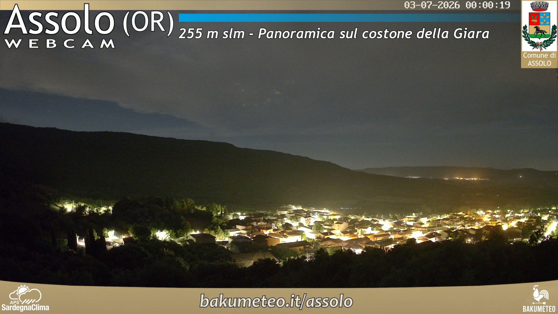 time-lapse frame, Assolo webcam
