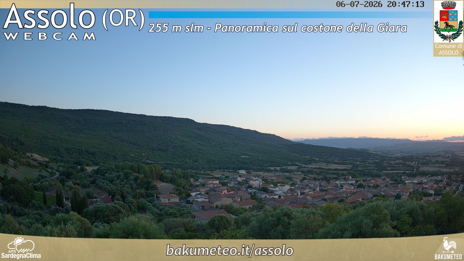 time-lapse frame, Assolo webcam