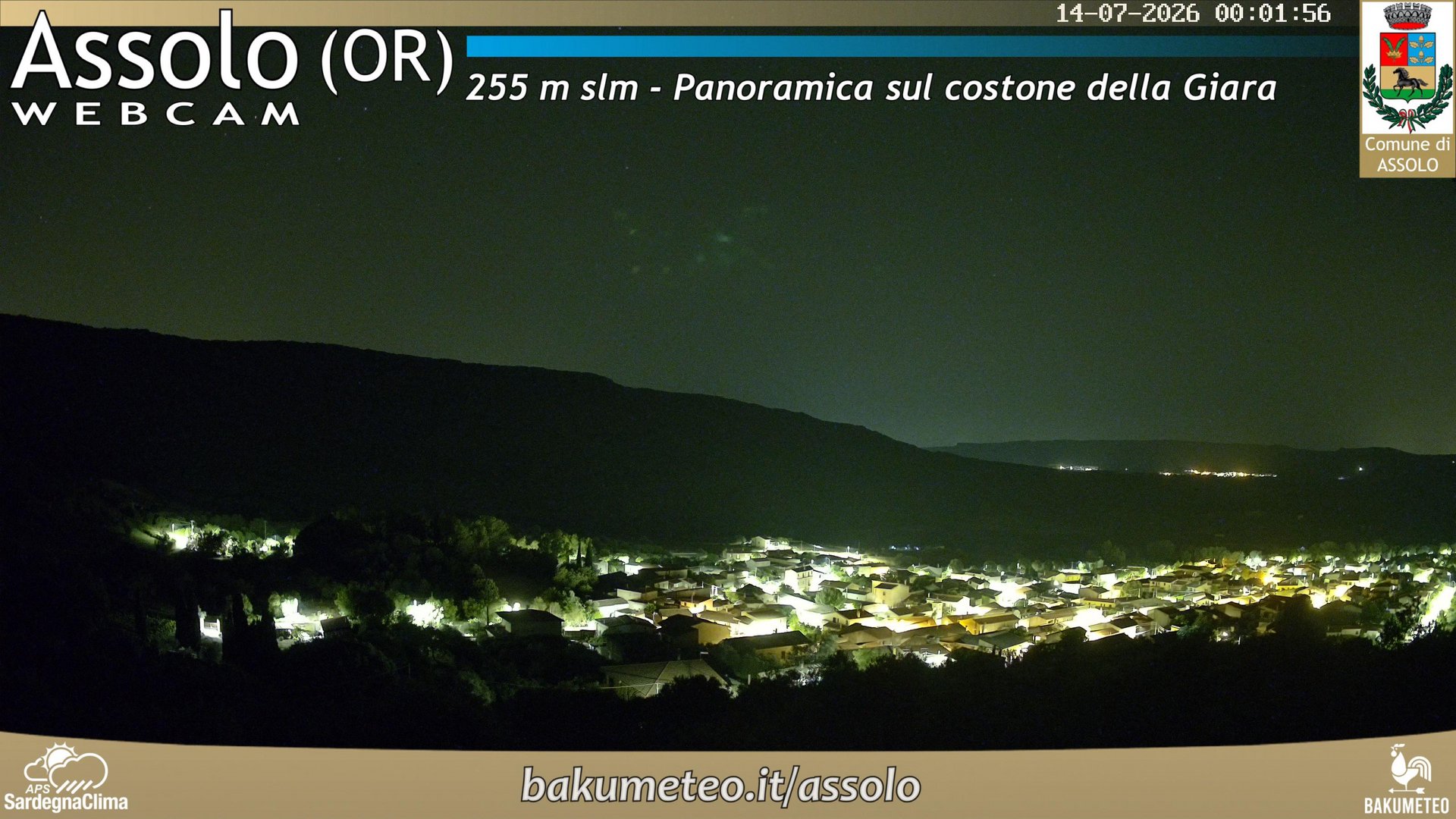 time-lapse frame, Assolo webcam