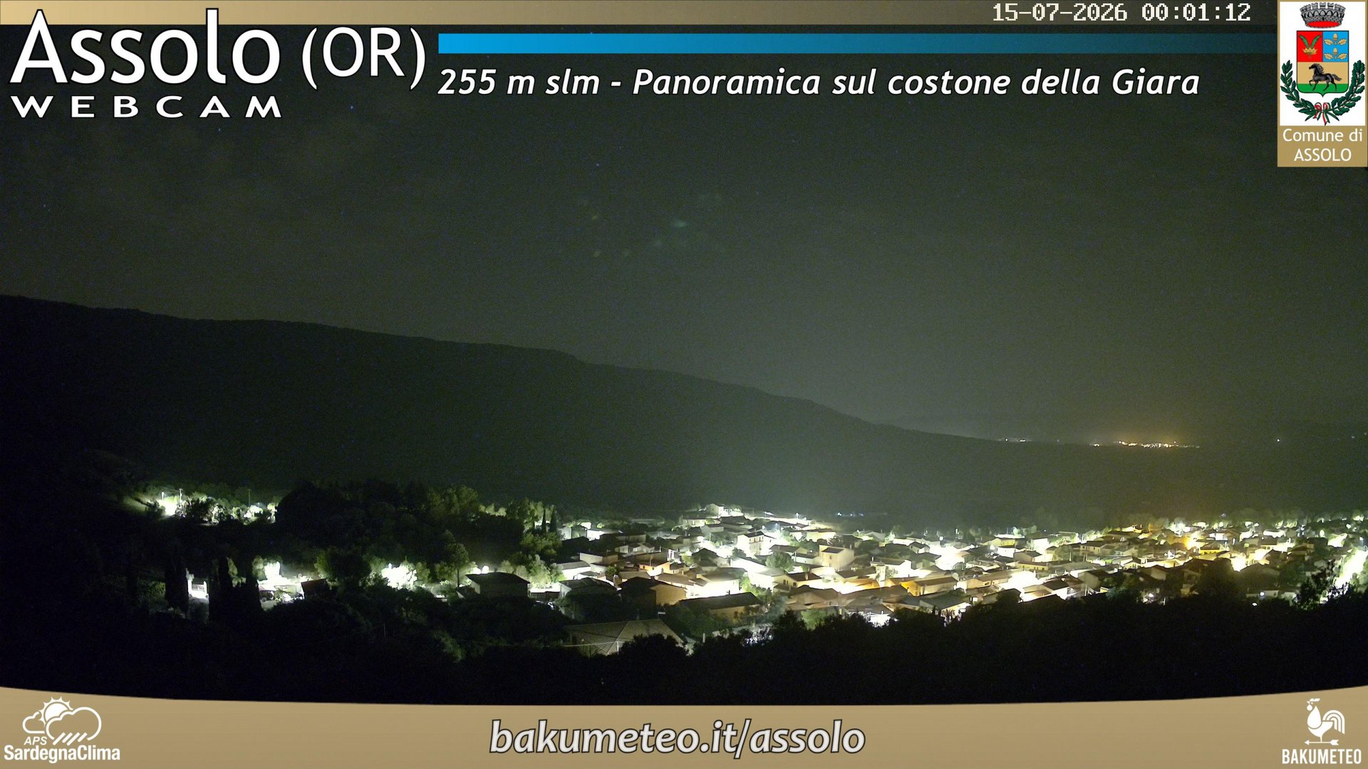 time-lapse frame, Assolo webcam