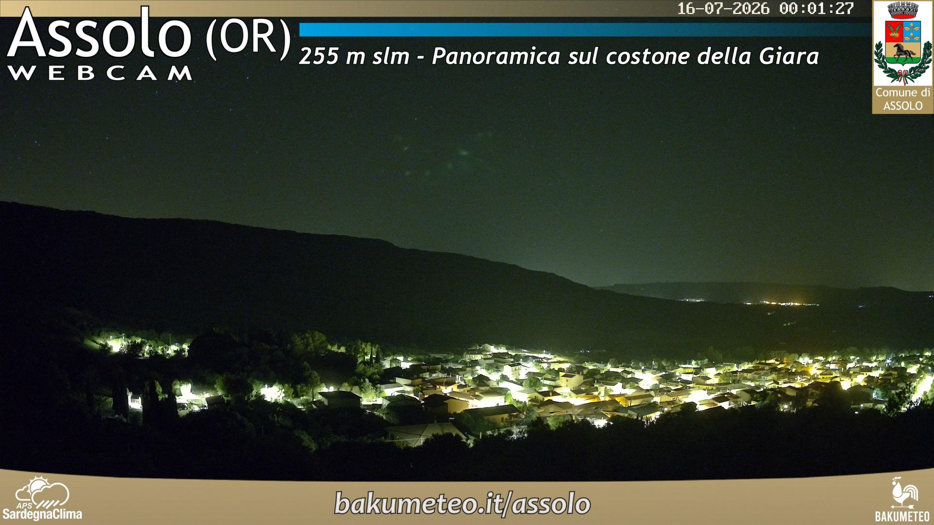 time-lapse frame, Assolo webcam