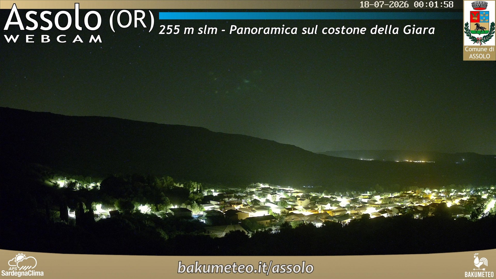 time-lapse frame, Assolo webcam