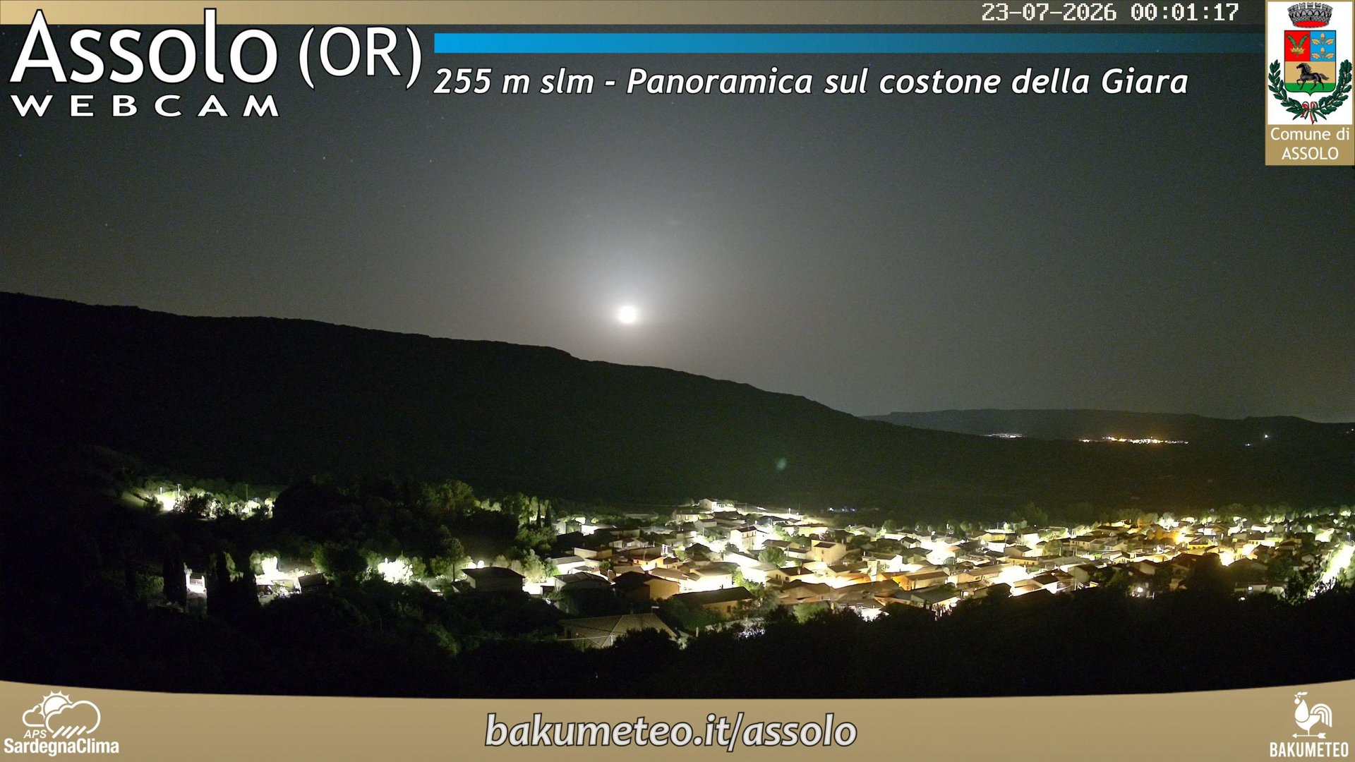 time-lapse frame, Assolo webcam