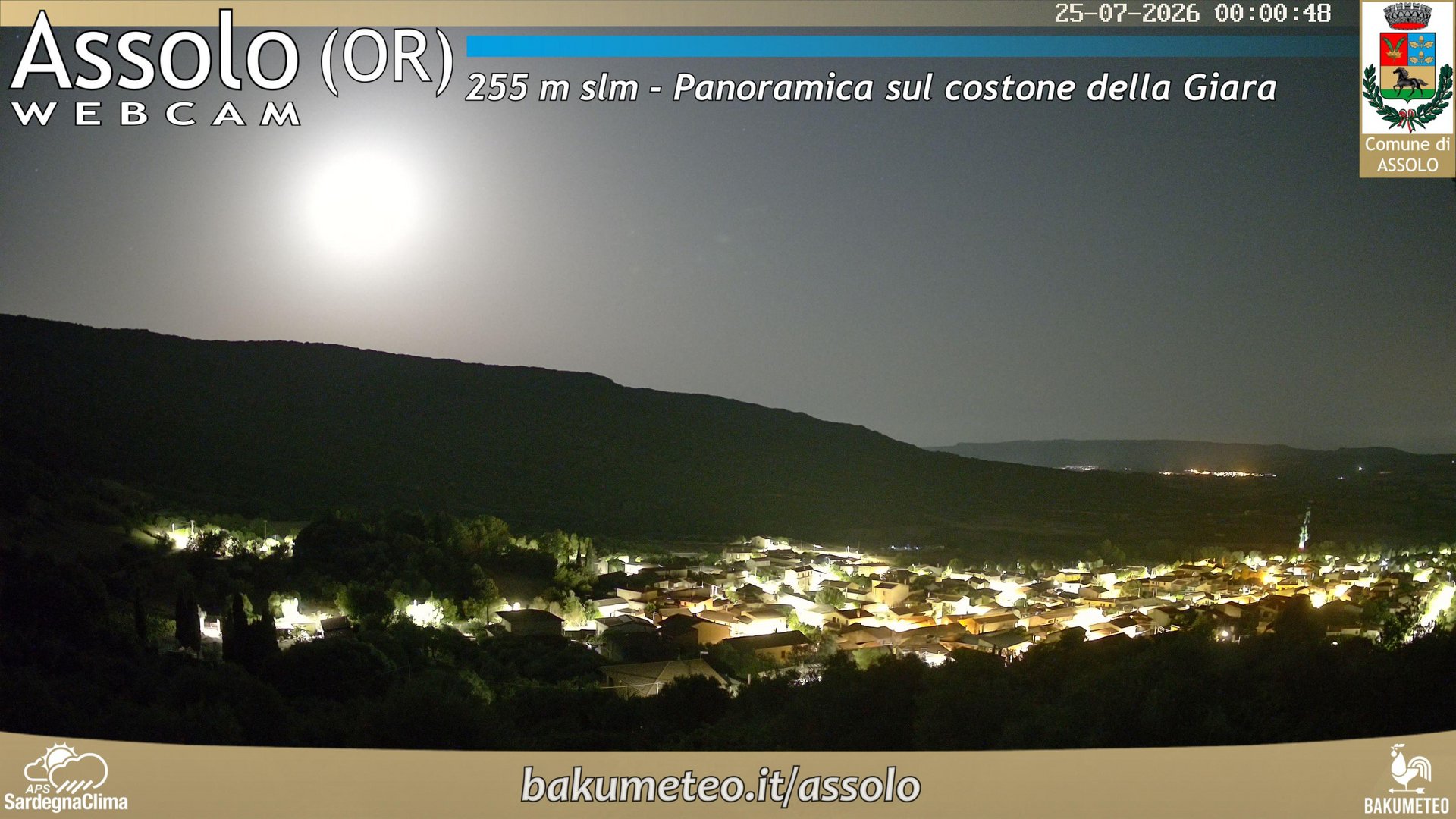 time-lapse frame, Assolo webcam